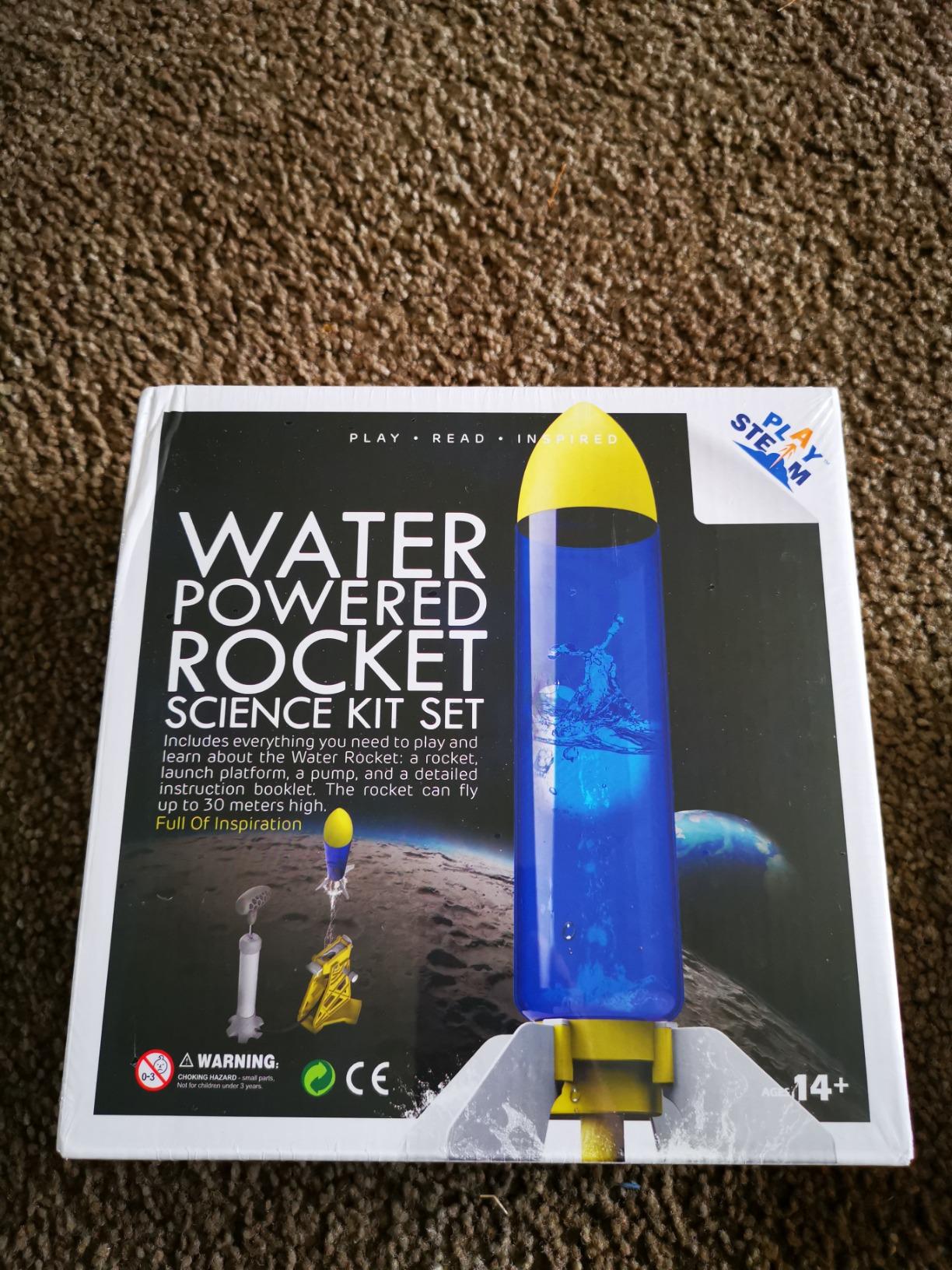 PLAYSTEM Outdoor Water Powered Rocket Physics Learning Set-with Tail, Body and Pump DIY Rocket Science Experiment Kit- Space STEM Outdoor Toys Gift for Kids,Teens, Boys & Girls customer photo 1