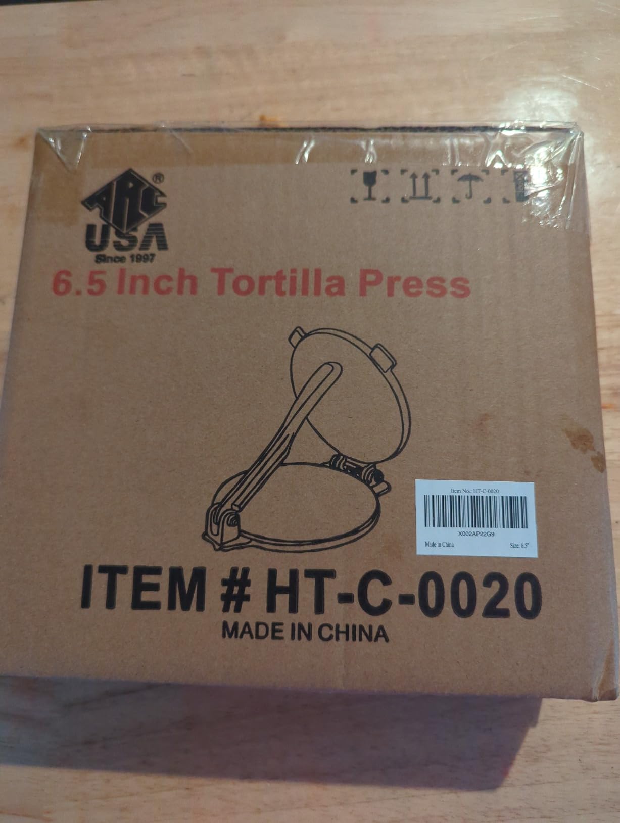 ARC 8-Inch Cast Iron Tortilla Press with 100 Parchment Papers | Rust-Proof Coating & Heavy Duty, Perfect for Homemade Tortillas, Rotis, Quesadillas & Empanadas customer photo 1