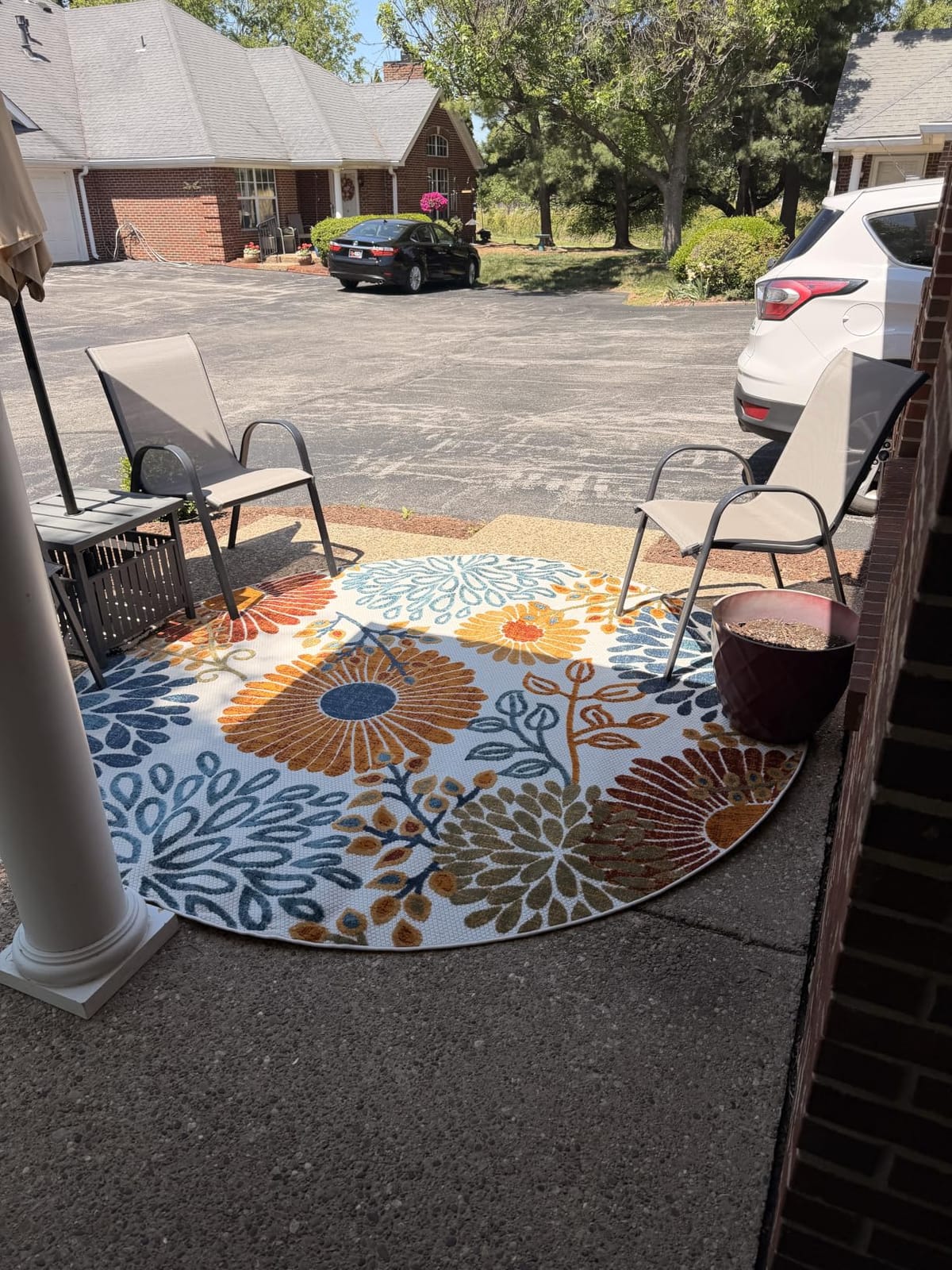 SAFAVIEH Washable Rug Outdoor Cabana Collection - 8' x 10', Cream & Red, Non-Shedding & Easy to Clean, Ideal for Patio, Backyard, Mudroom (CBN832A) customer photo 1