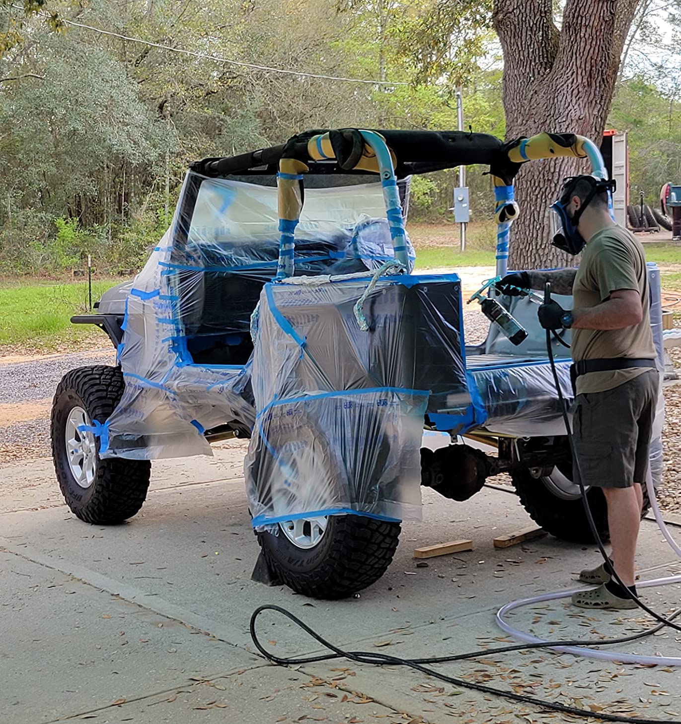 Allegro 9200-01 | One Worker Full Mask Supplied Air Respirator System with 1/4 HP Pump & 50' Hose | Oil-Less Rotary Vane Pump | Durable Silicone Full Mask | OSHA-Compliant Supplied Air customer photo 1