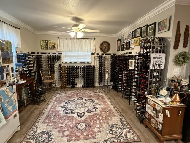Sorbus Wine Rack Freestanding Floor - Wine Bottle Holder Holds 150 Bottles of Wine - 150 Bottle Capacity Wine Storage for Any Bar, Wine Cellar, Kitchen, Dining Room customer photo 1
