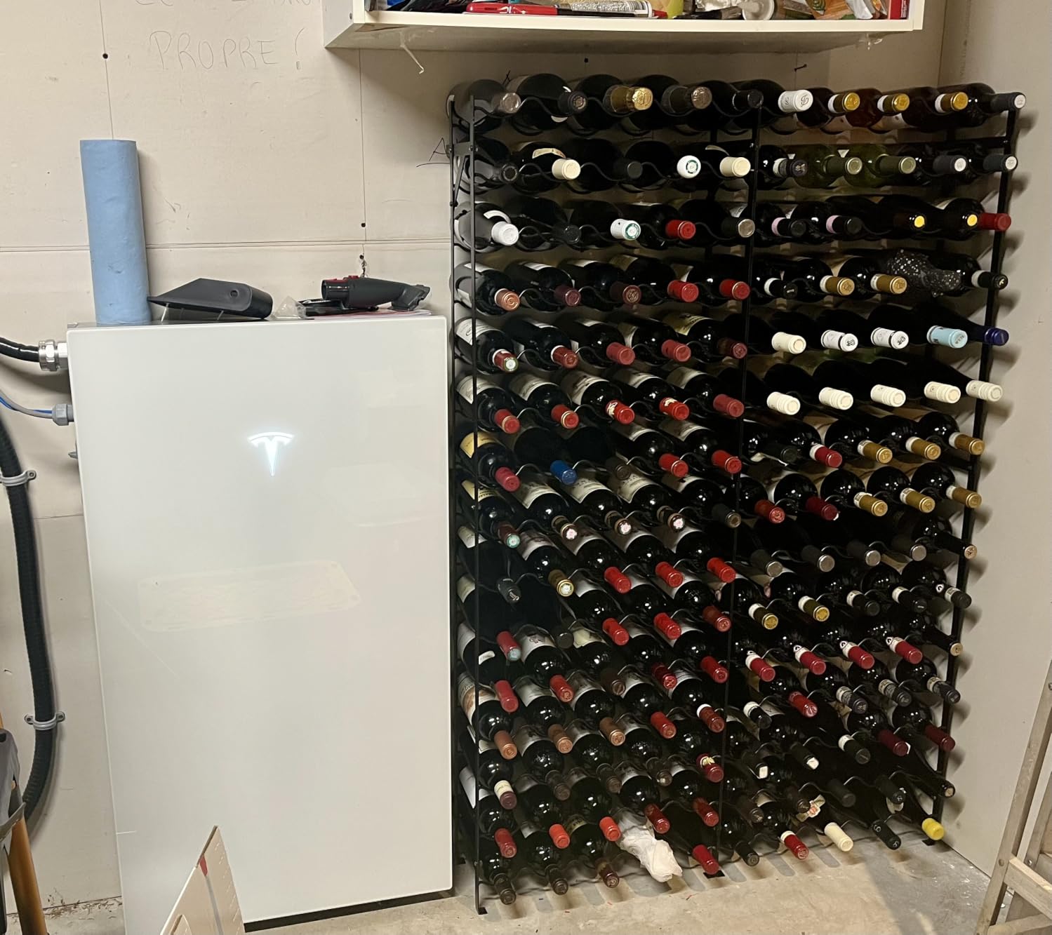 Sorbus Wine Rack Freestanding Floor - Wine Bottle Holder Holds 150 Bottles of Wine - 150 Bottle Capacity Wine Storage for Any Bar, Wine Cellar, Kitchen, Dining Room customer photo 2