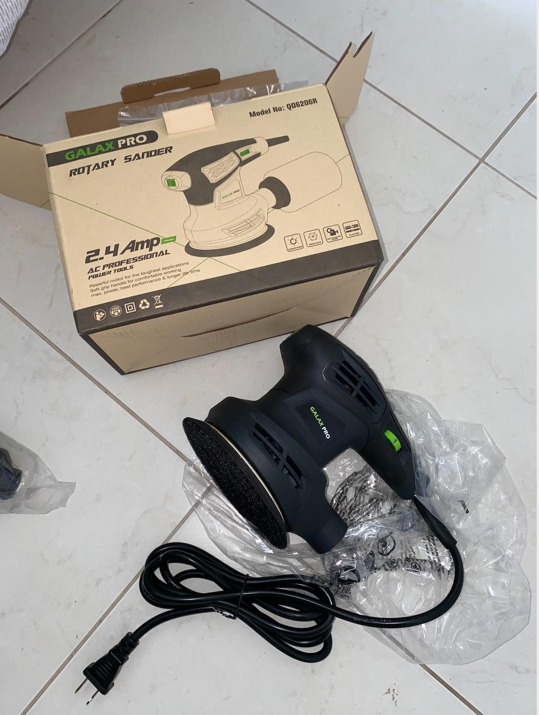 GALAX PRO 280W Random Orbital Sander 6 Variable Speed,15 Sandpaper | 13000 OPM Orbital Sander With Dust Collector, Ideal For Wood Sanding, Furniture Polishing & Household Woodworking Projects customer photo 2