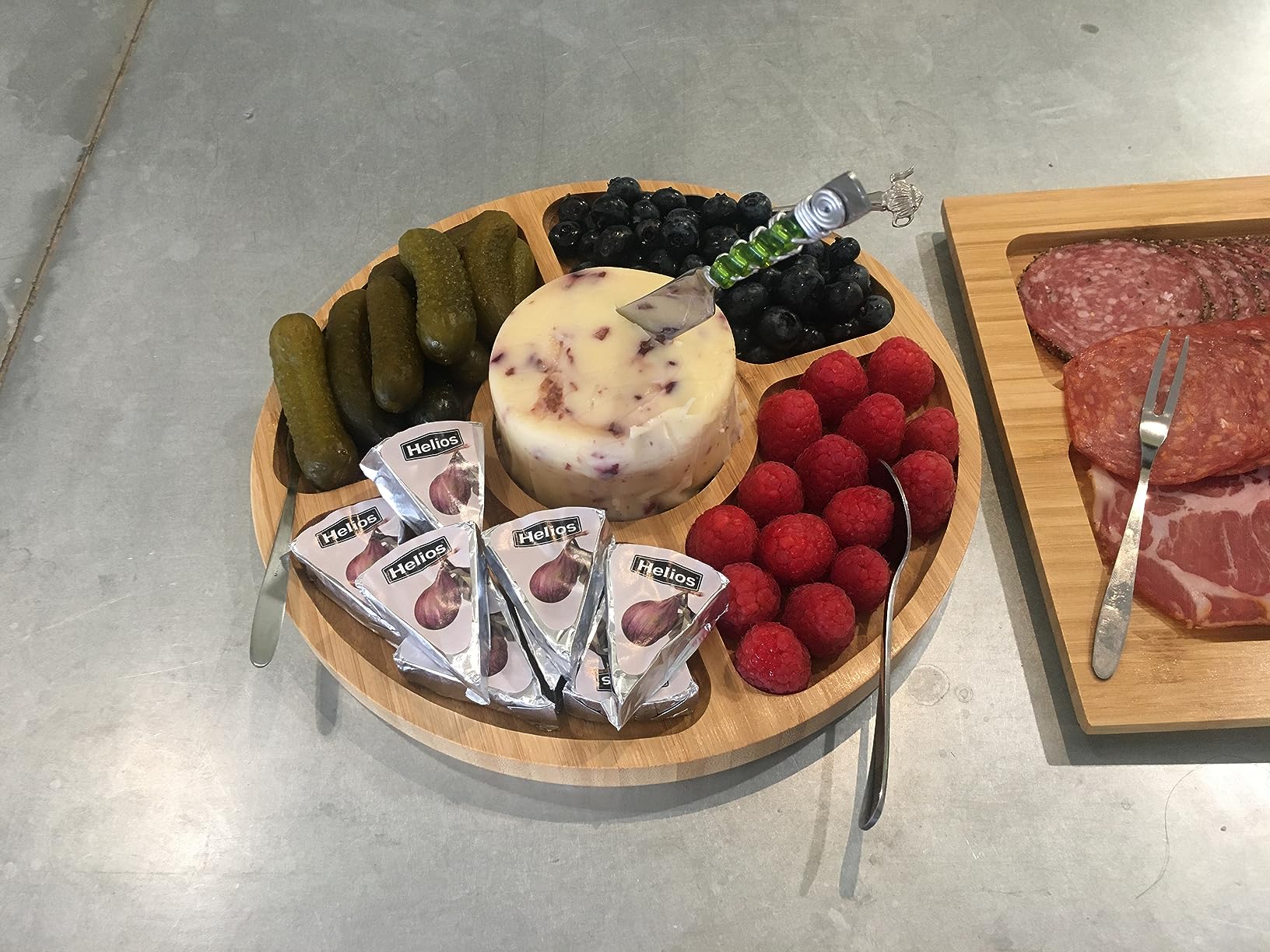 SMIRLY Charcuterie Boards Set - Large Bamboo Cheese Board Set - House Warming Gifts New Home, Wedding Gift for Couple, Bridal Shower Gift, Birthday Gifts for Women customer photo 2