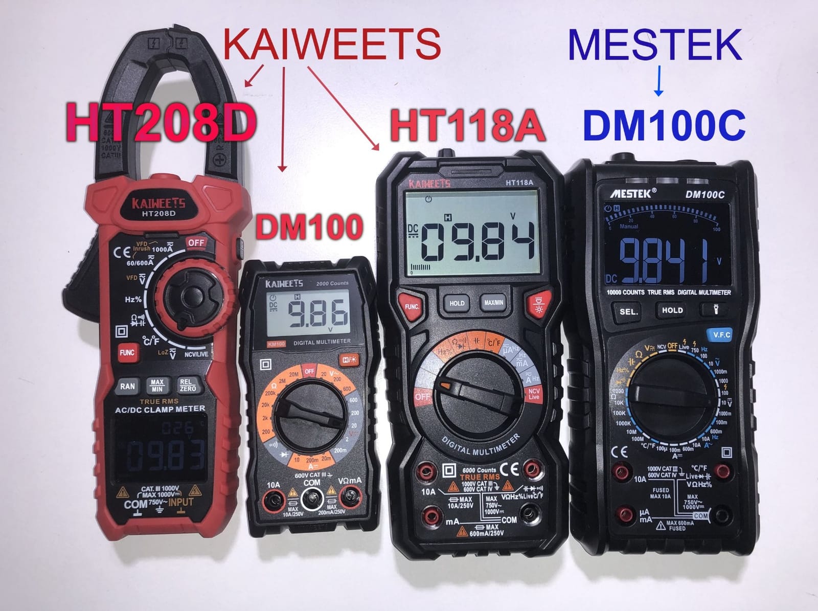KAIWEETS Digital Multimeter Automotive TRMS Tester 6000 Counts NCV for Car | Voltmeter Auto-Ranging, Fast Accurately, Diodes Capacitance Temperature Measures, Duty-Cycle, for DIY Household Repair DIYer customer photo 1