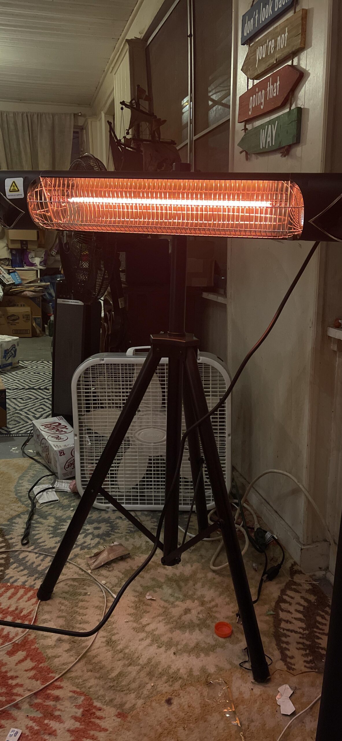 Briza Infrared Electric Patio Heater - Indoor/Outdoor Heater - Portable Wall/Garage Heater - 1500W customer photo 1