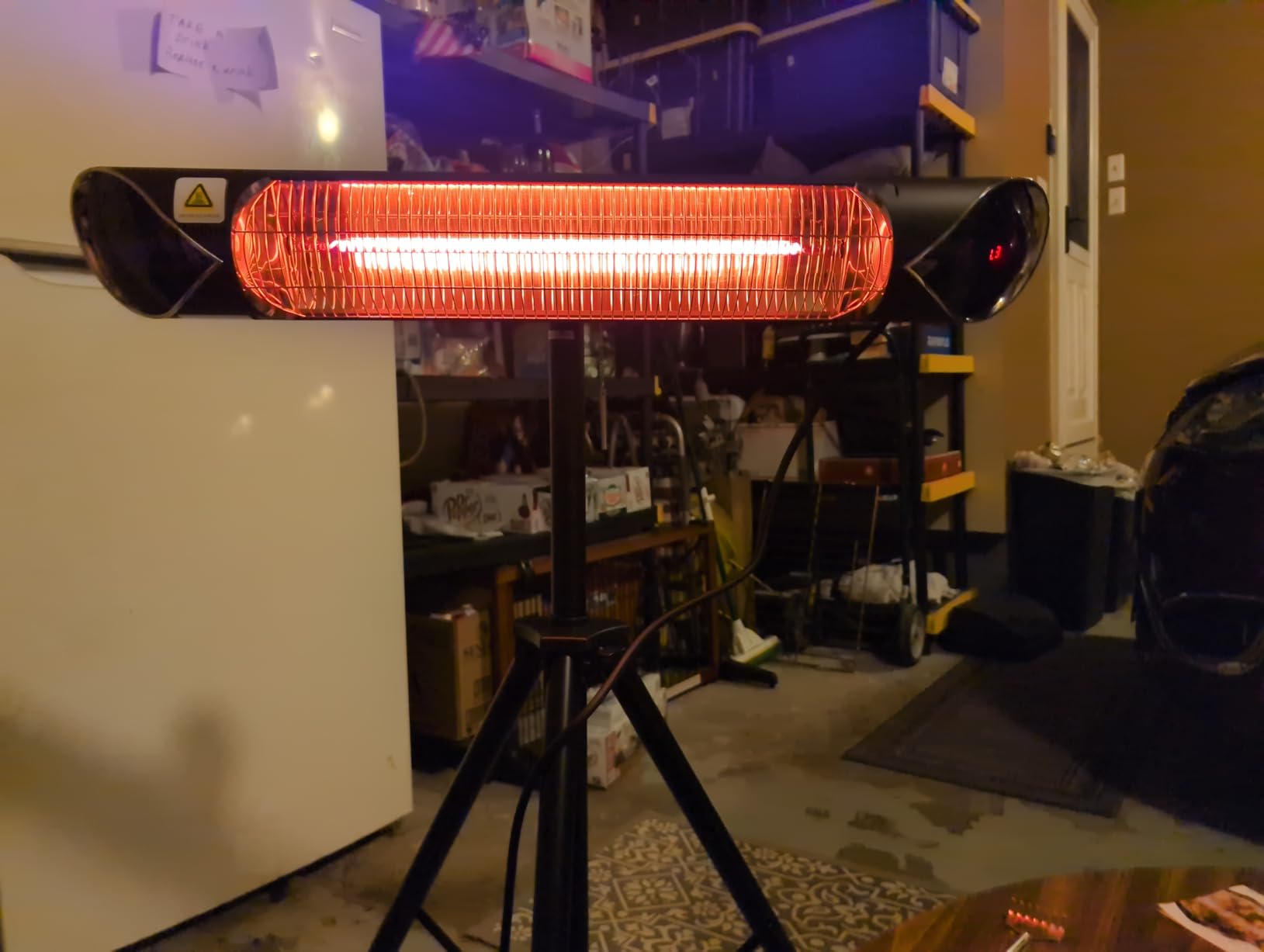 Briza Infrared Electric Patio Heater - Indoor/Outdoor Heater - Portable Wall/Garage Heater - 1500W customer photo 2