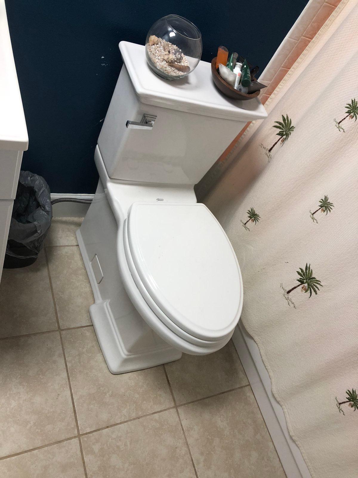 American Standard 281AA104.020 Two-Piece Town Square S Toilet with Seat, Elongated Front, Chair Height, White, 1.28 GPF customer photo 2