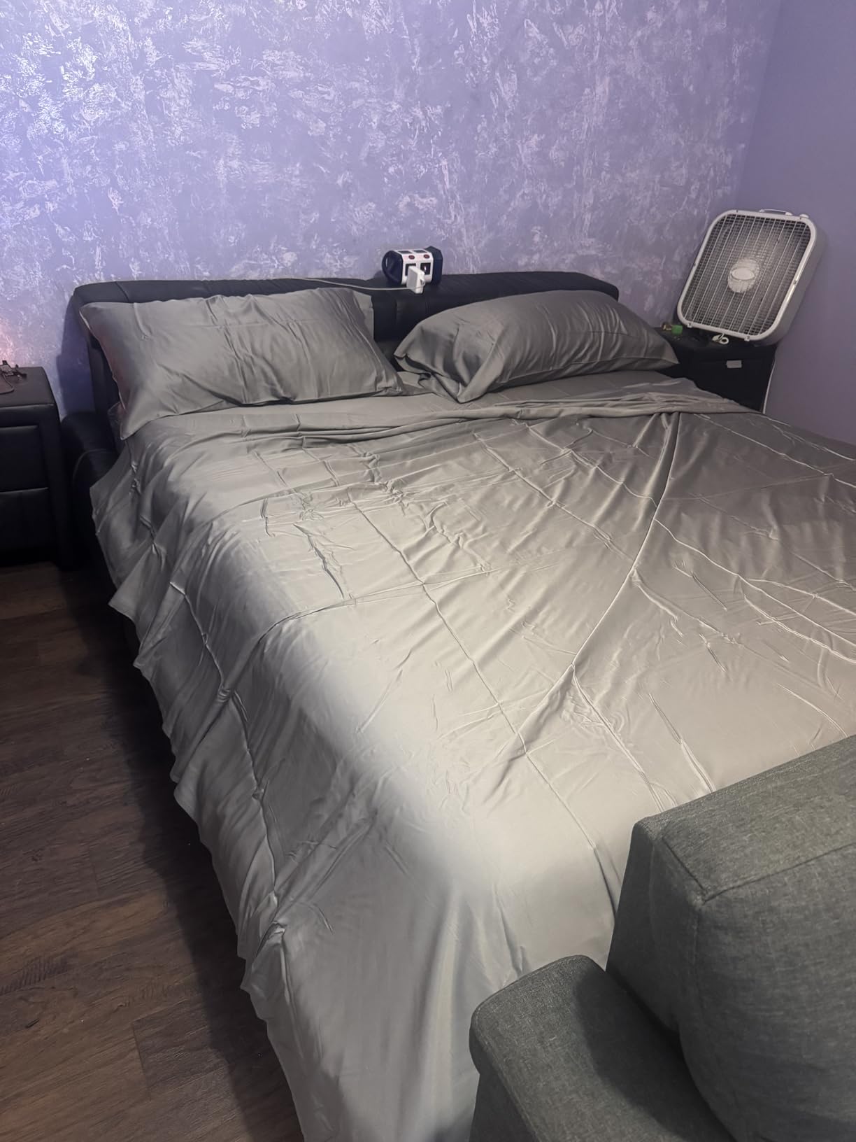 BAMPURE 100% Rayon from Bamboo Sheets Queen Size - 4pc Cooling Sheets Queen | Breathable, Viscose Bamboo Cooling Sheets for Hot Sleepers - up to 16