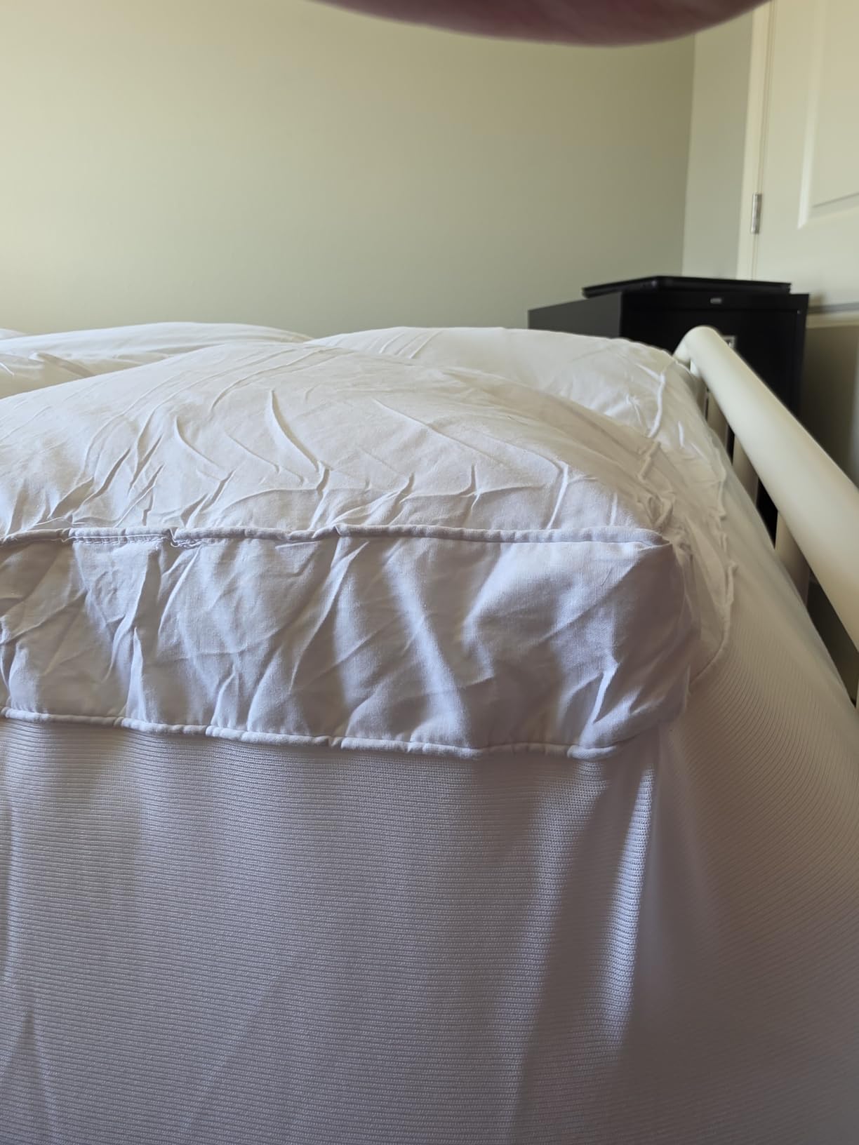 COONP Queen Mattress Topper, Cotton Extra Thick Pillow Top Mattress Pad | 100% Cotton Top Bed Topper Protector, Cooling Mattress Cover for Back Pain, Soft Breathable for Hot Sleeper, White customer photo 2