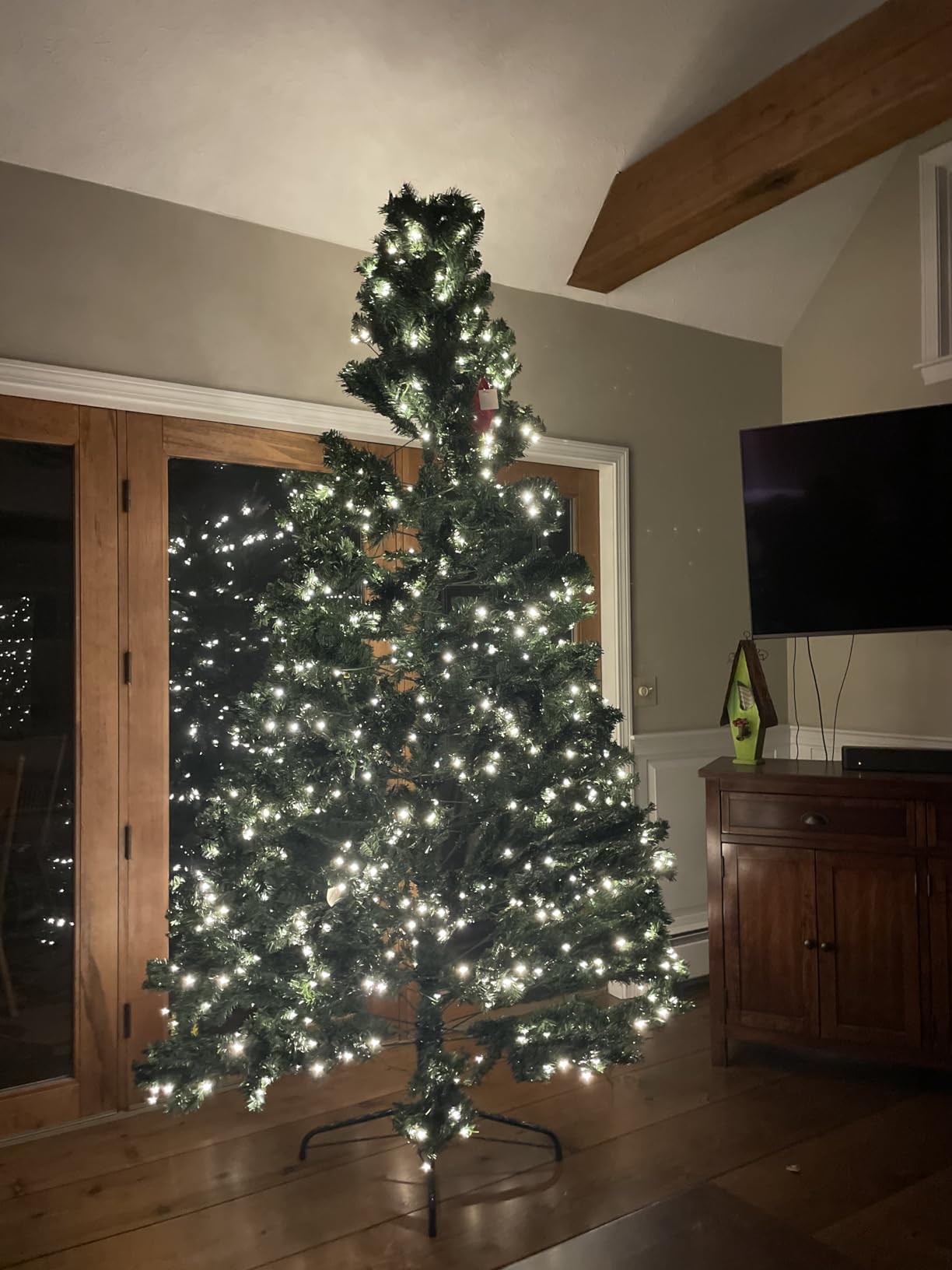 Best Choice Products Artificial Christmas Tree, 4.5ft Premium Pre-Lit Realistic Spruce Holiday Décor w/Dense Branches, Metal Base - Green Spruce customer photo 1