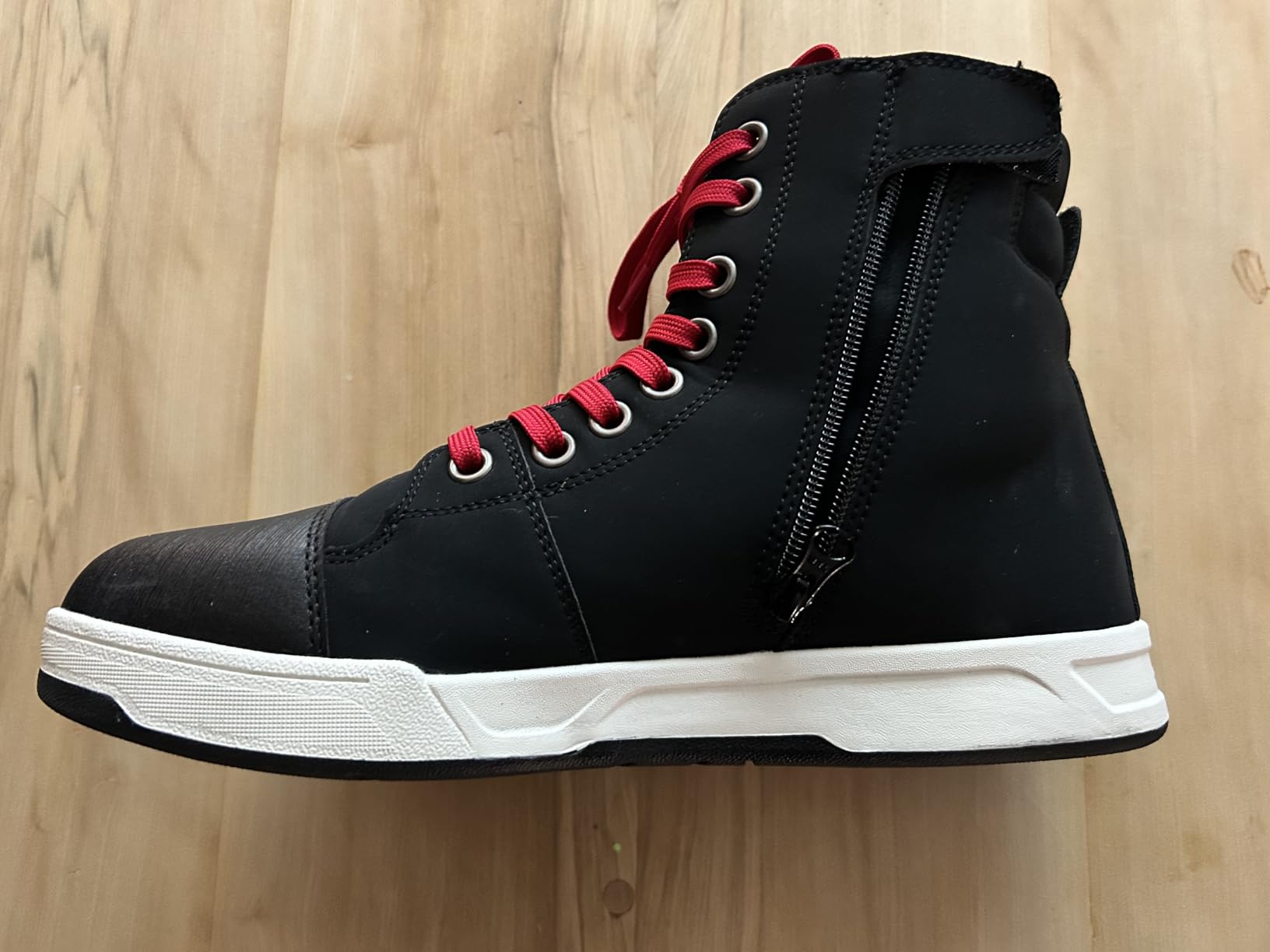 BORLENI Motorcycle Shoes for Men Street and Motocross Riding Boots | Breathable Biker Shoes with Protective Support for Casual Street Riding Model XZ001 customer photo 2