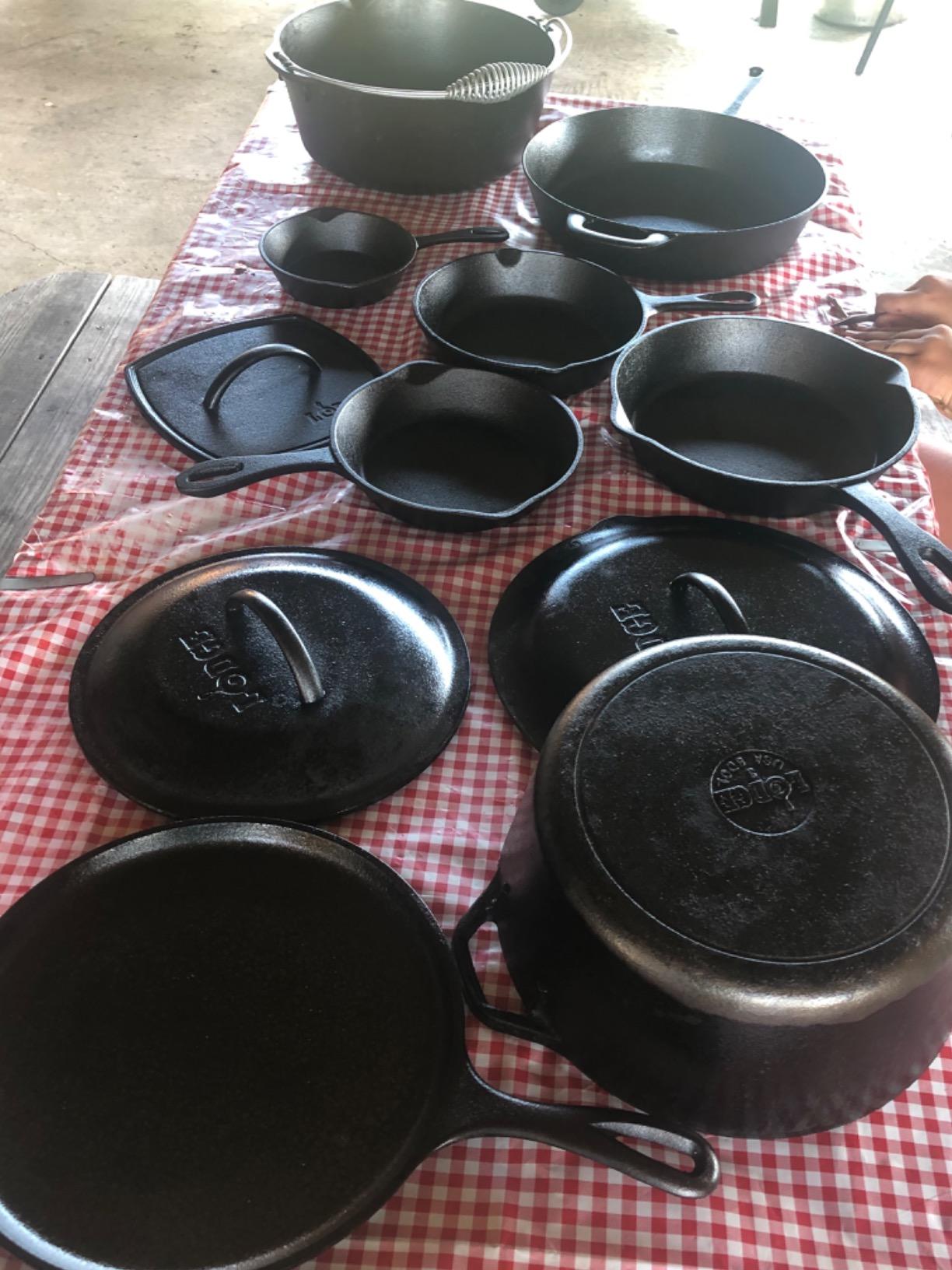 CLARK'S Cast Iron Cleaning Kit with Coconut Oil - Cast Iron Cleaner Set with Seasoning Oil, Soap, Scrub Brush, and Applicator Pad - Restore and Preserve Pan, Skillet, Grill, Dutch Oven, and Wok customer photo 2