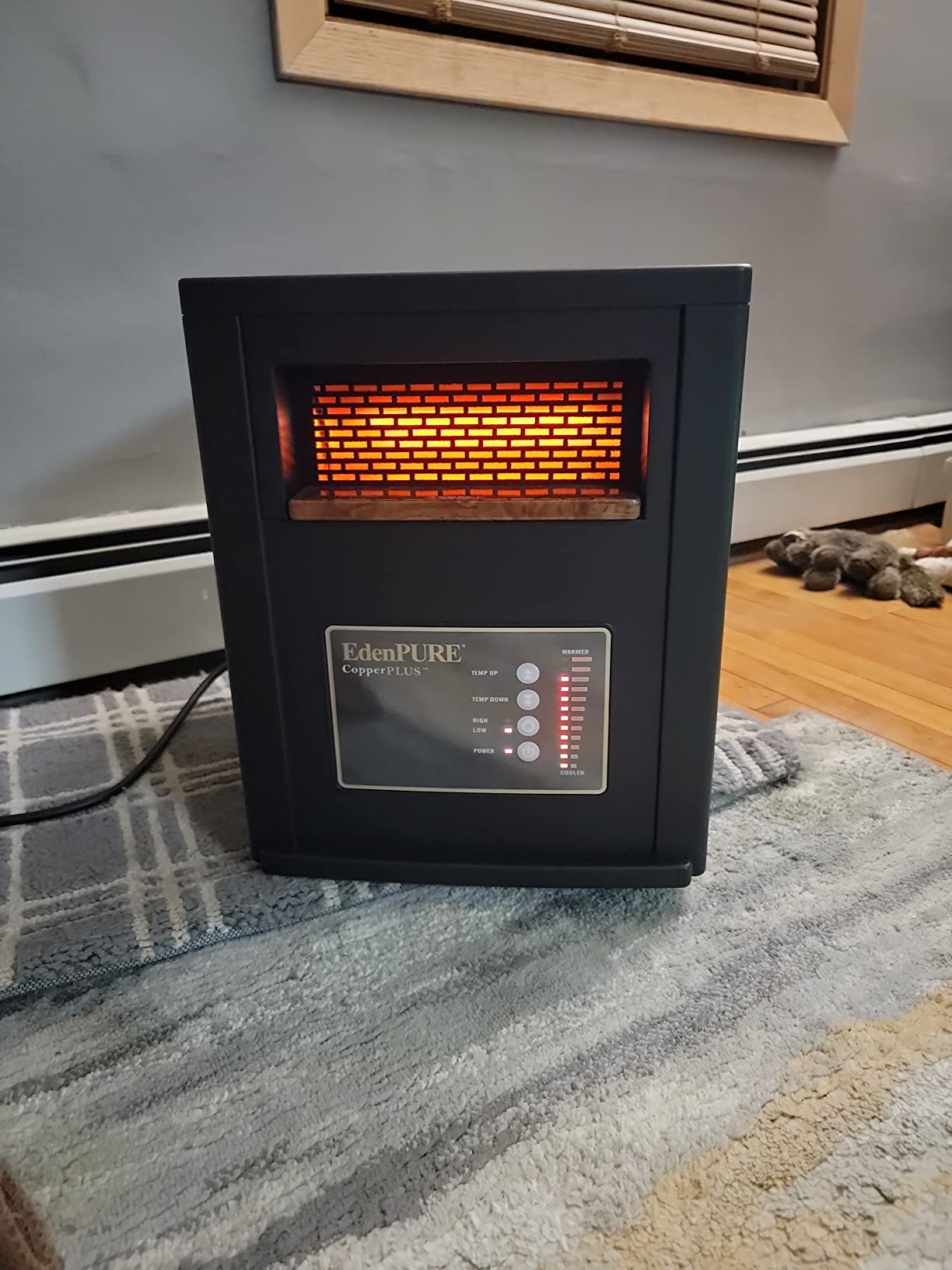 EdenPURE CopperPLUS Infrared Heater for Indoor Use Portable 1000 Sq Ft, 1500W customer photo 1