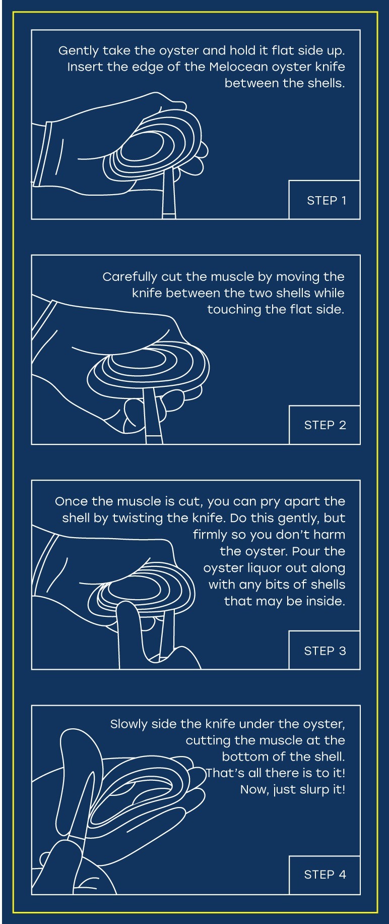 Professional Oyster Shucking Knife and Gloves Set in Gift Box | 6.3