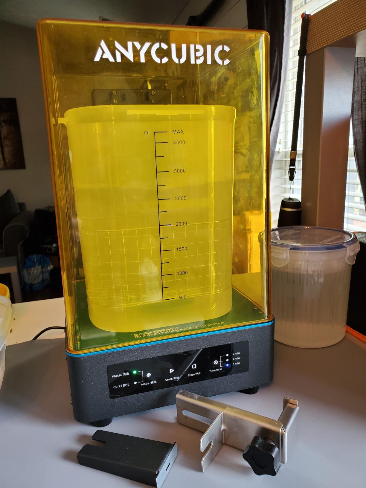 ANYCUBIC Wash and Cure 3 with Gooseneck Lights | Upgraded Volume 2 in 1 Wash and Cure Station for Photon Mono 4/4 Ultra/Mars Series, Washing Size of 165 x 100 x 180 mm customer photo 2