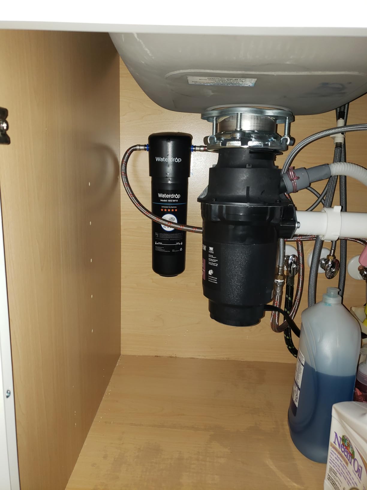 Waterdrop 10UA Under Sink Water Filter System, NSF/ANSI 42 Certified 1 Year | Reduces PFAS, PFOA/PFOS, Lead, Chlorine, Bad Taste & Odor, Under Counter Water Filter Connects Directly to Your Faucet customer photo 2