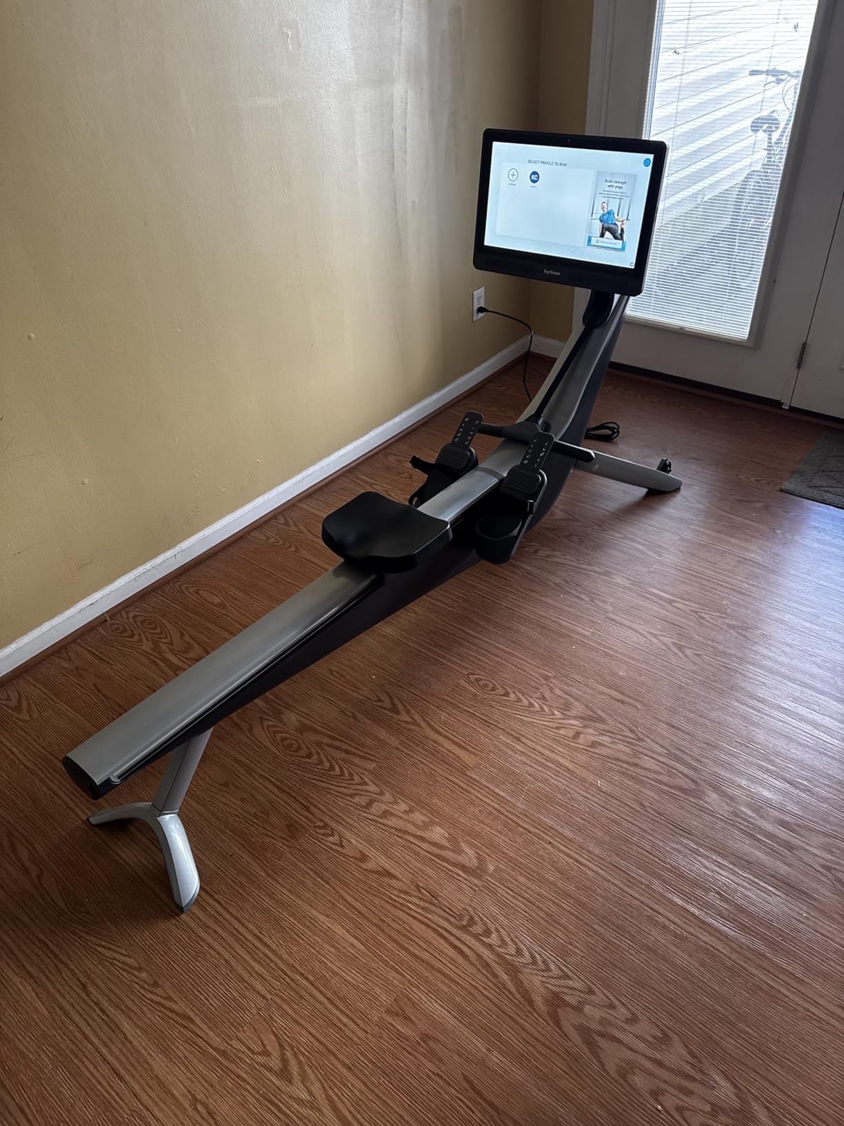 Hydrow Origin Rowing Machine for Home, Magnetic Drag Home Rower Machine | 22'' Rotating HD Touchscreen, Live & On-Demand Workouts, Immersive Guided Training, Home Gym Full Body Cardio, 375lb Capacity customer photo 1