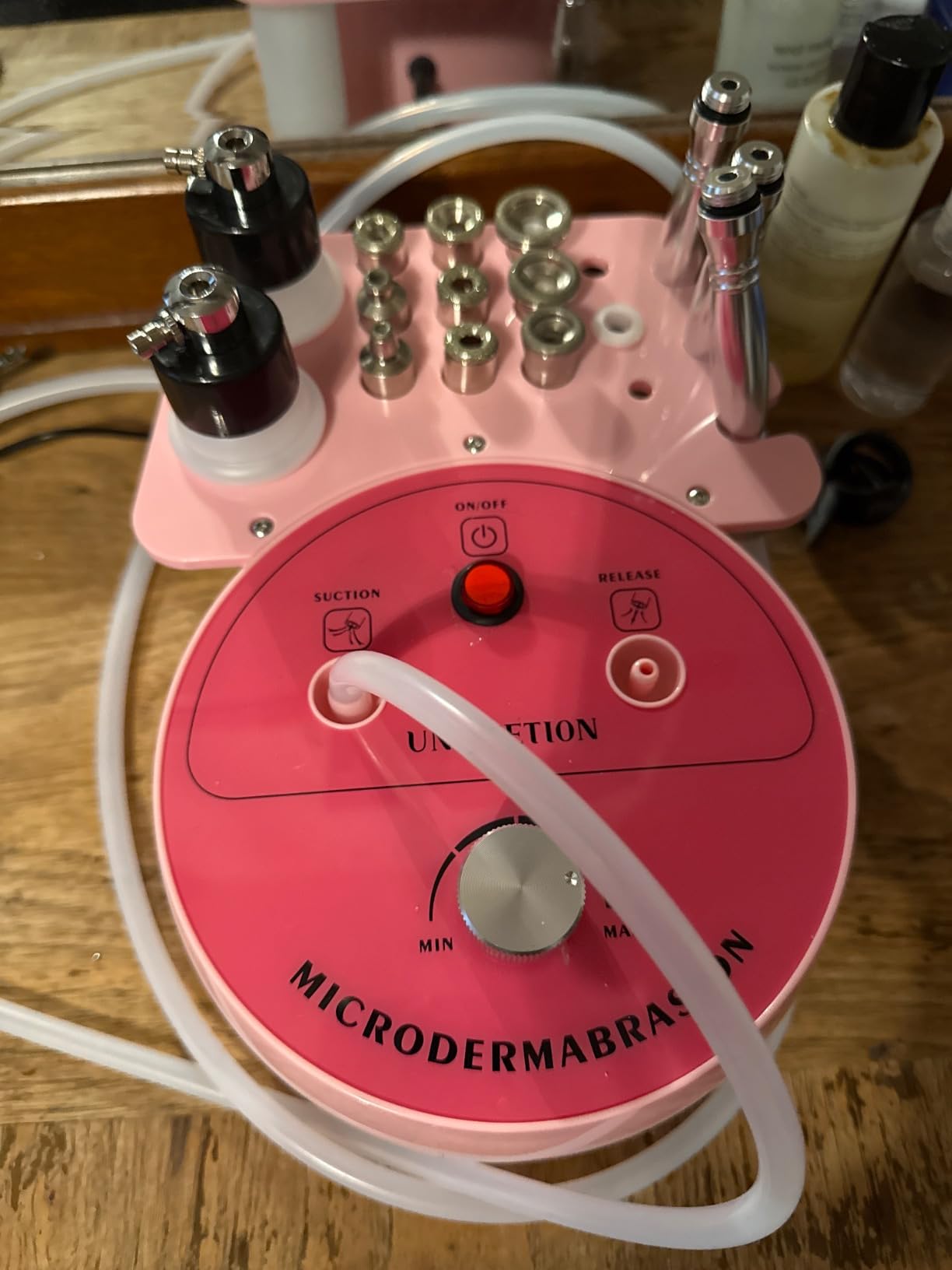 UNOISETION Diamond Microdermabrasion Machine Professional, 3 in 1 Dermabrasion Facial Peeling Skin Care Device for Salon Personal Home Use customer photo 2
