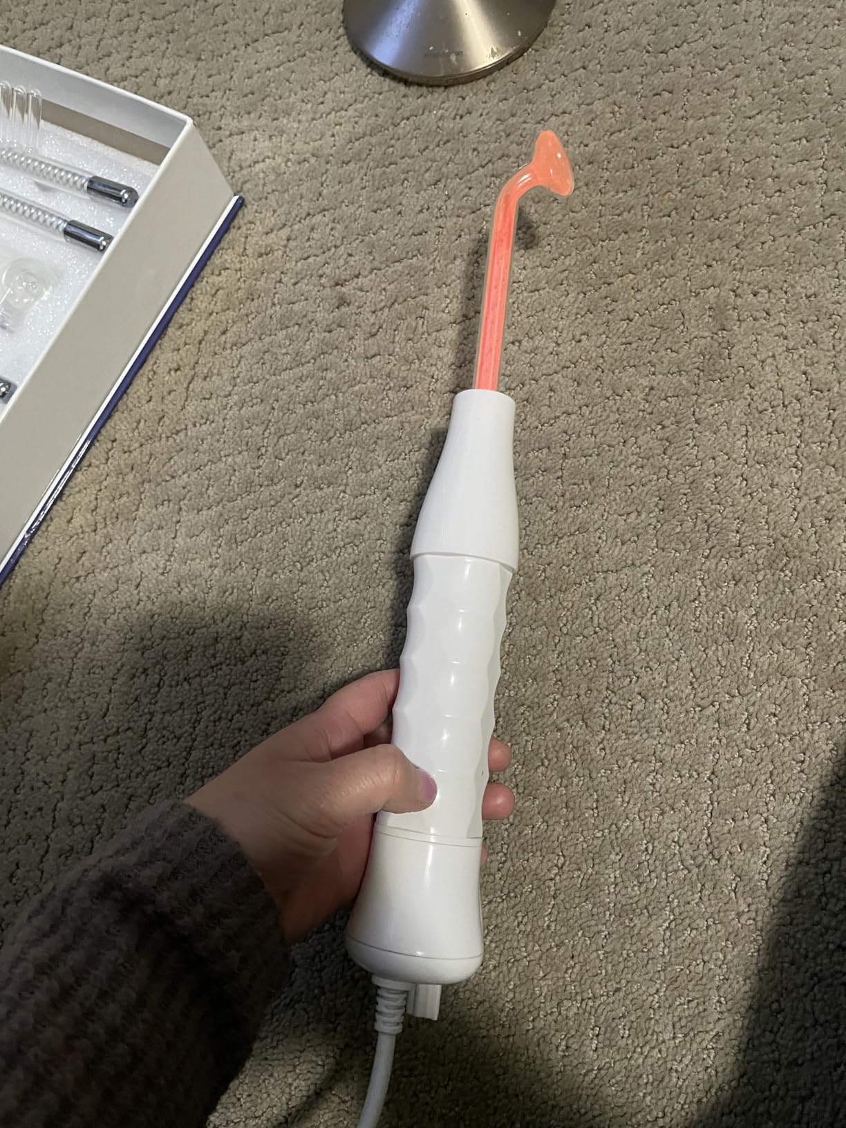 Meifuly High F Rrequency Wand Portable Machine, Portable Handheld High F requency Wand Machine with 7 Different Tubes (Multi-Colored) customer photo 1