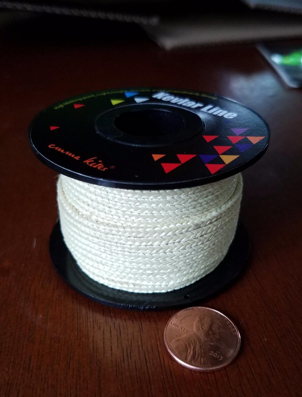 emma kites 100% Kevlar Braided String Utility Cord 100Lb ~ 1700Lb Abrasion Flame Resistant, Tactical Survival Fishing Assist Cord Model Rocket Paracord Trip Line Camping Cordage customer photo 2