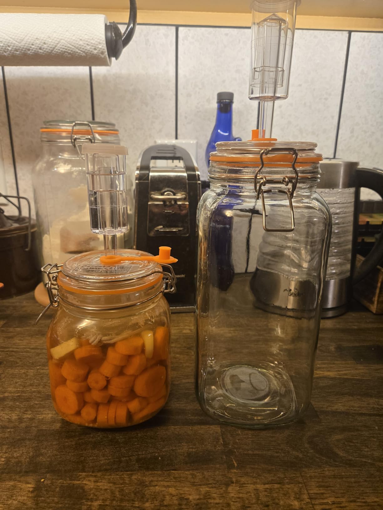 JILLMO Wide Mouth Glass Fermentation Jar with Airlock & Glass Weight, 1.5L Fermenting Jar for Sauerkraut, Kimchi, Pickles & More,Pack of 2 customer photo 2