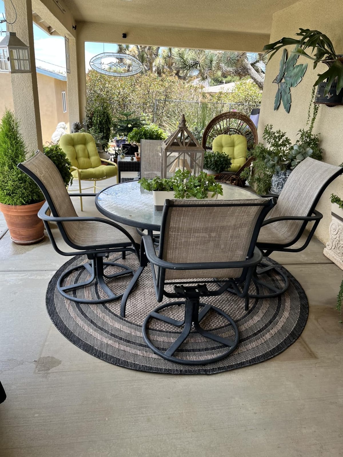 SAFAVIEH Courtyard Collection 8' x 10' Natural / Black CY8475 Indoor/ Outdoor Patio Backyard Mudroom Area Rug customer photo 2