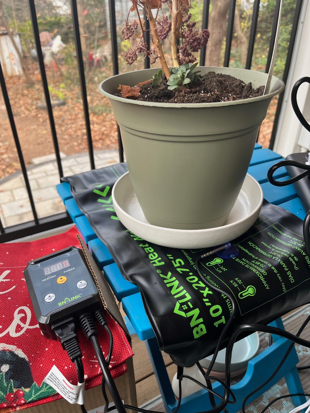 BN-LINK Seedling Heat Mat with Thermostat Controller Combo Set, 10