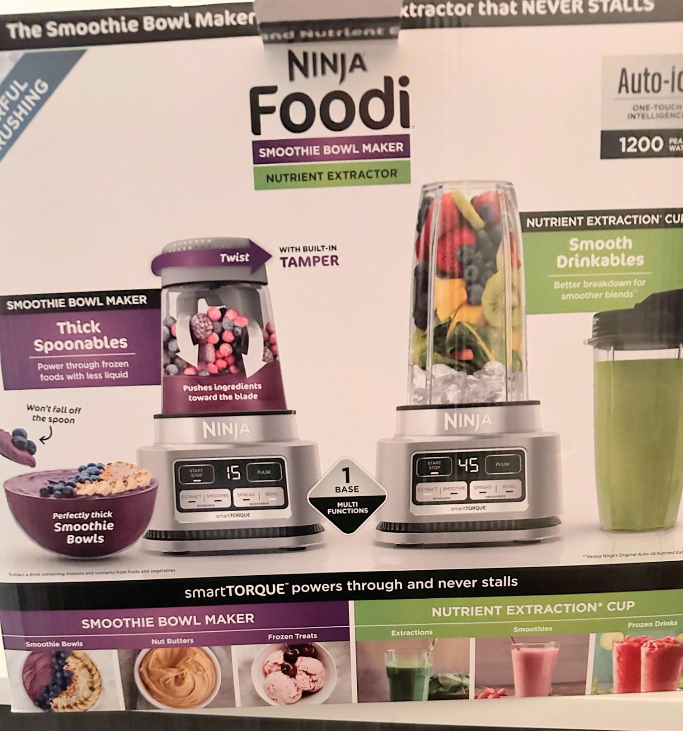 Ninja Foodi Personal Blender & Smoothie Bowl Maker, 1200PW, SS101 customer photo 2
