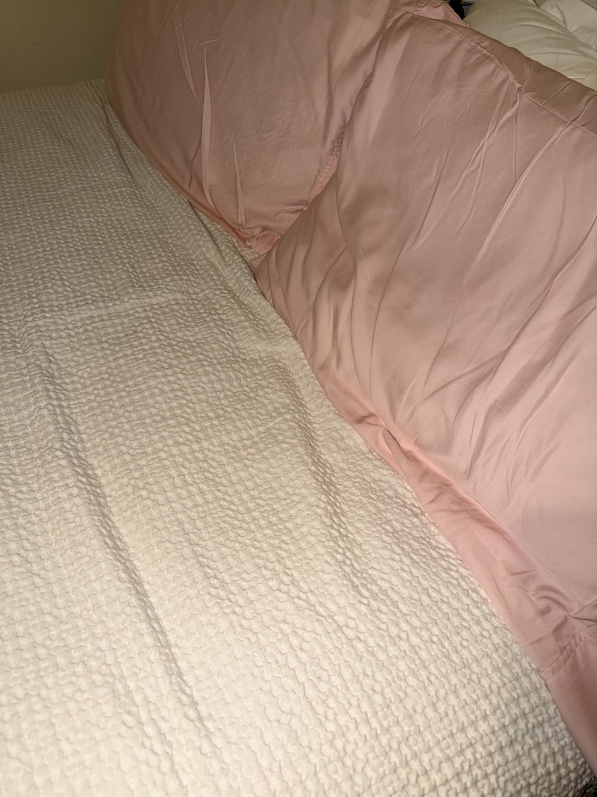 Bedsure PureWoven 3 Pieces 100% Cotton Waffle Duvet Cover Set, Queen, White customer photo 1
