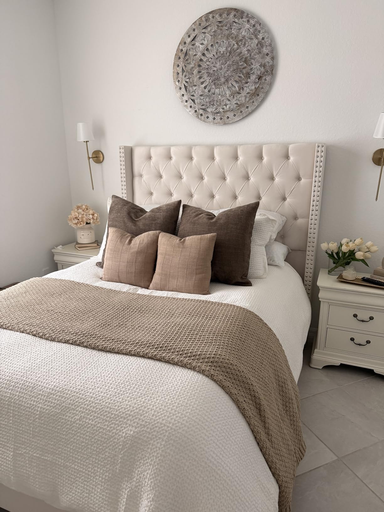 Bedsure PureWoven 3 Pieces 100% Cotton Waffle Duvet Cover Set, Queen, White customer photo 2