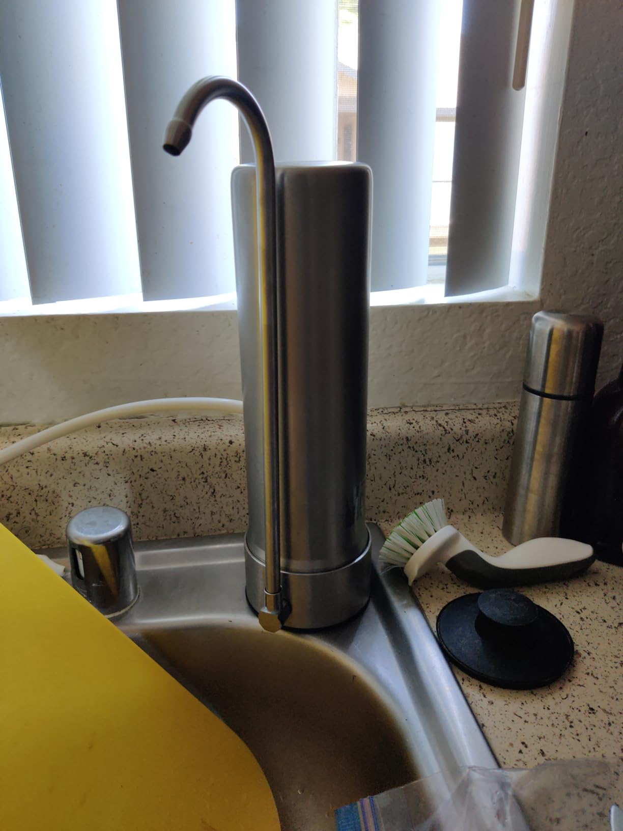 Waterdrop CTF-01 Water Filter for Sink Faucet, 5-Stage Stainless Steel | Reduces Heavy Metals and 99% Chlorine, NSF/ANSI 42 Certified Countertop Water Filter System, 8000 Gallons, 1 Filter customer photo 2