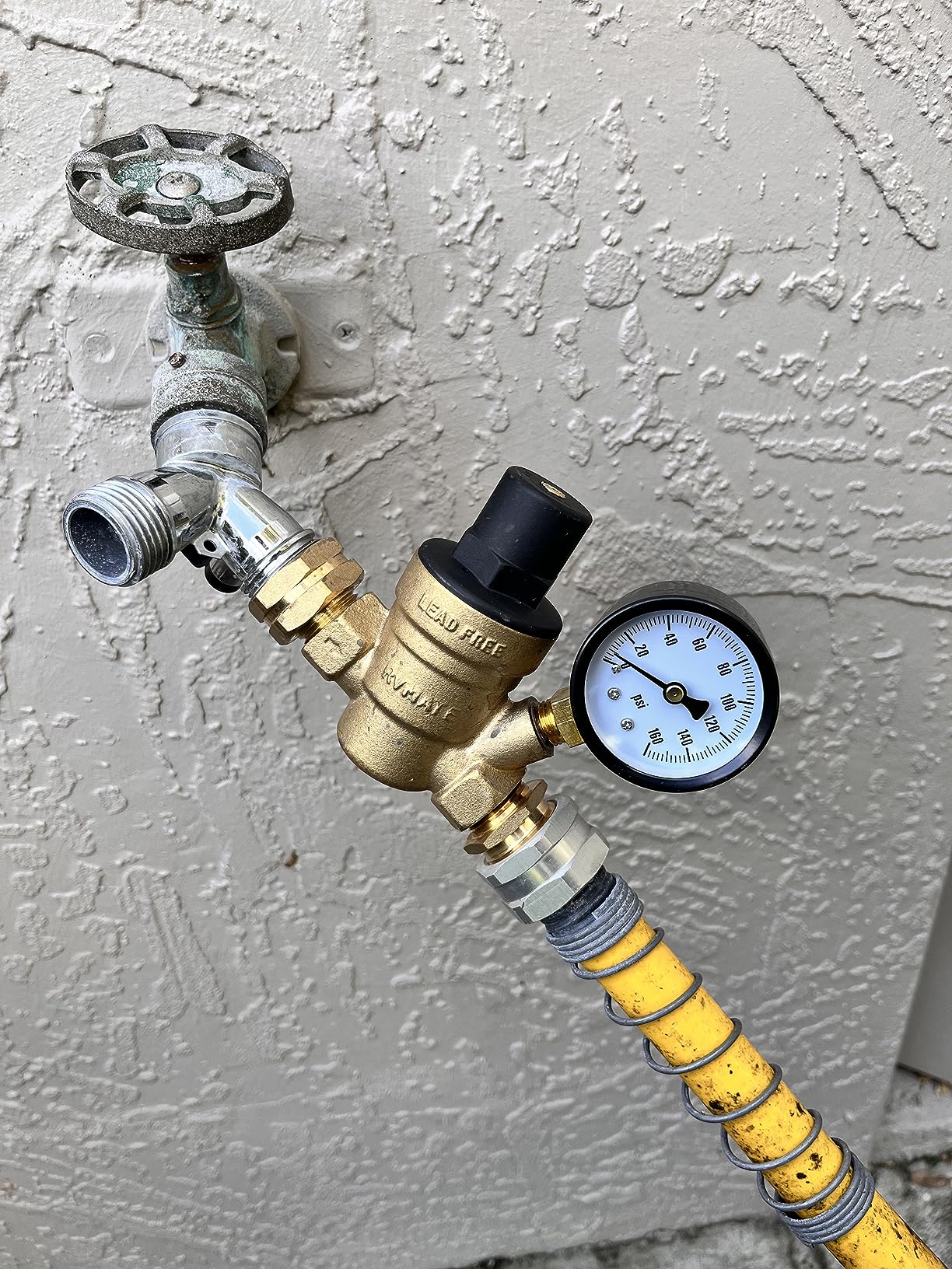 RVMATE RV Water Pressure Regulator, Brass Lead-Free Water Pressure Reducer Kit, Adjustable Valve with Inlet Screen Filter, for Camper Travel Trailer customer photo 1