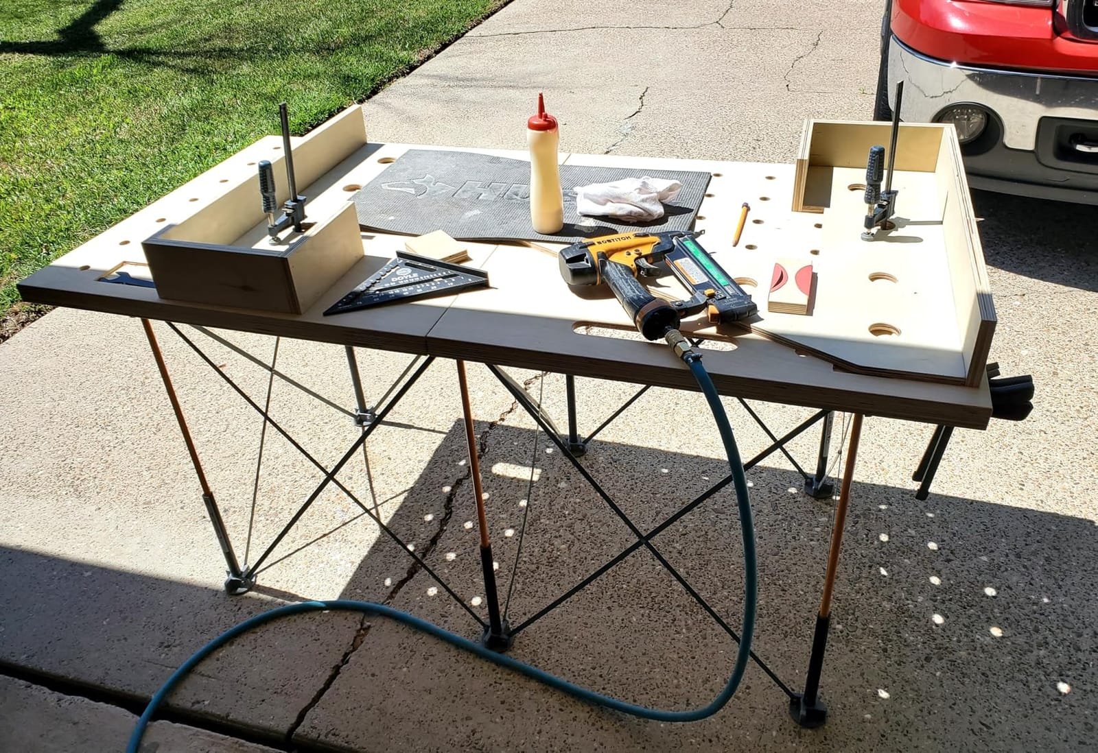 BORA Centipede Folding Work Table 4x6 ft Portable Workbench for Garage | 30