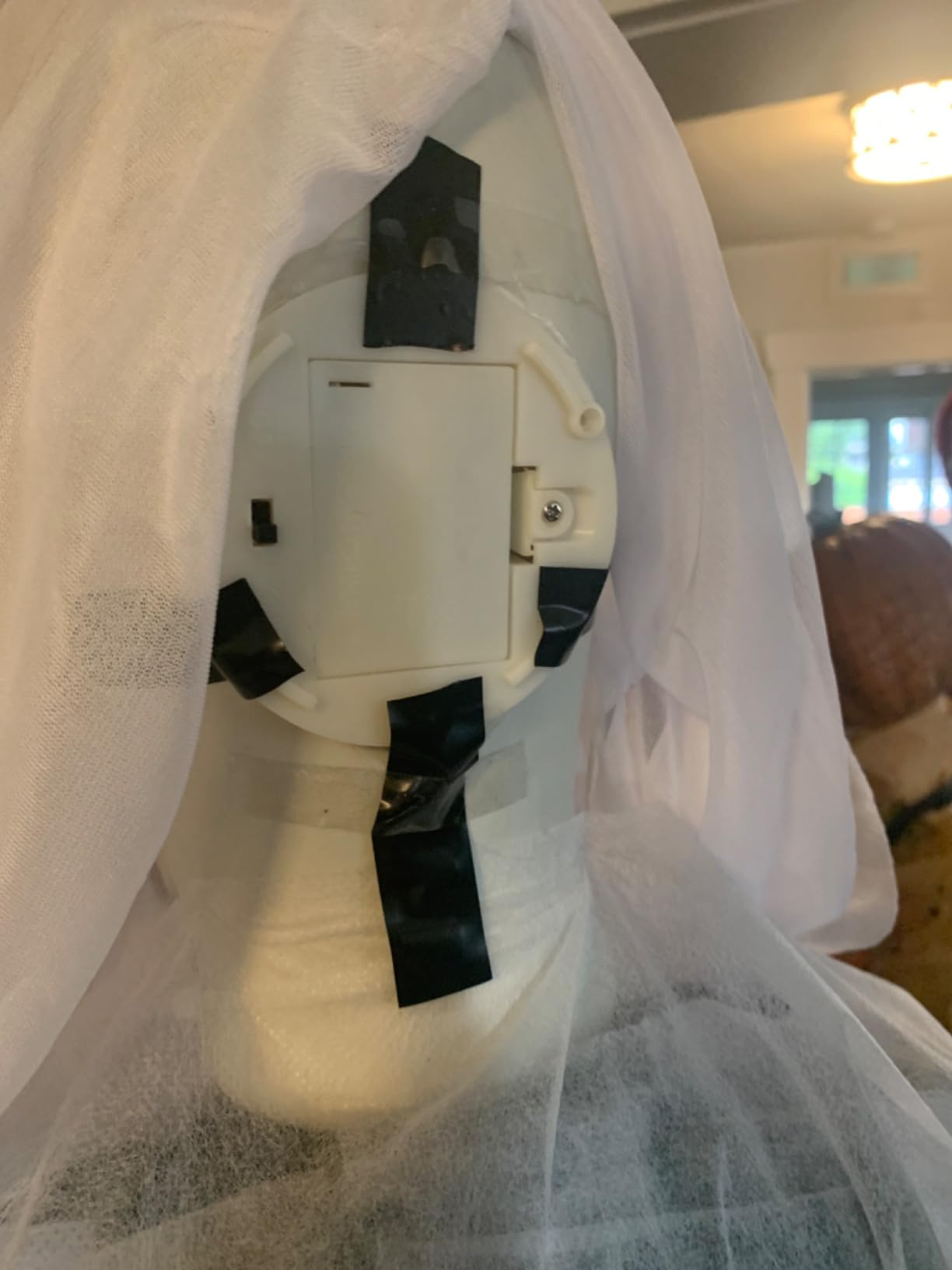 Haunted Hill Farm 6-Ft Life-Size Talking Ghost Halloween Animatronic, Touch Lights and Sound, Battery Operated customer photo 1