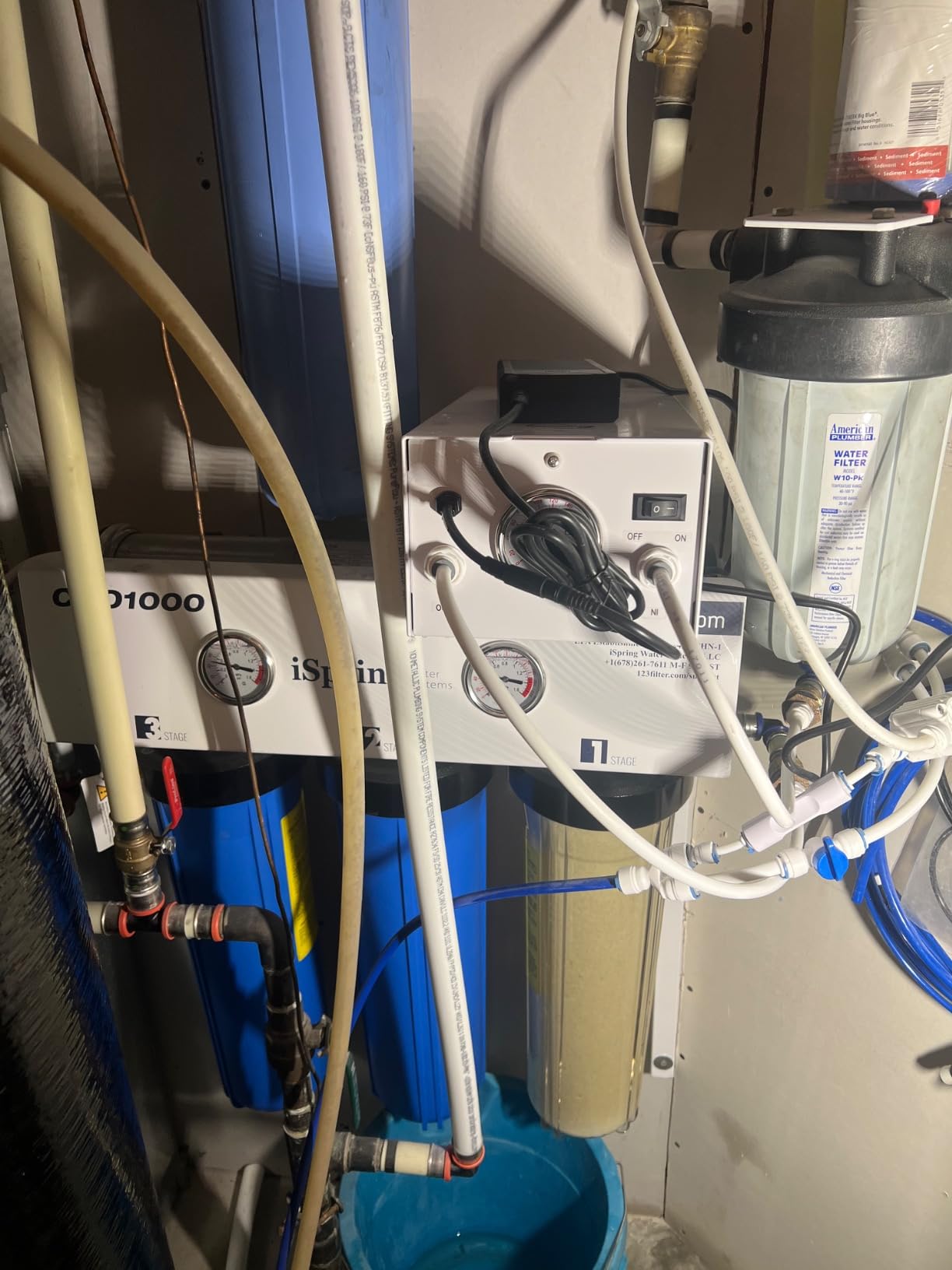 iSpring CRO1000 4-Stage Tankless Commercial Reverse Osmosis Water Filtration System, for House, Restaurant, Small Business, and Light Industrial Use,1000 GPD High Flow, Upgraded Size Filters customer photo 1