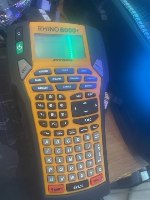 DYMO Rhino 6000 Industrial Label Maker, Computer Connected Label Maker with Hard Carry Case, 1 Vinyl Tape Cassette, 1 Flexible Nylon Tape Cassette and Rechargeable Lithium Ion Battery customer photo 2