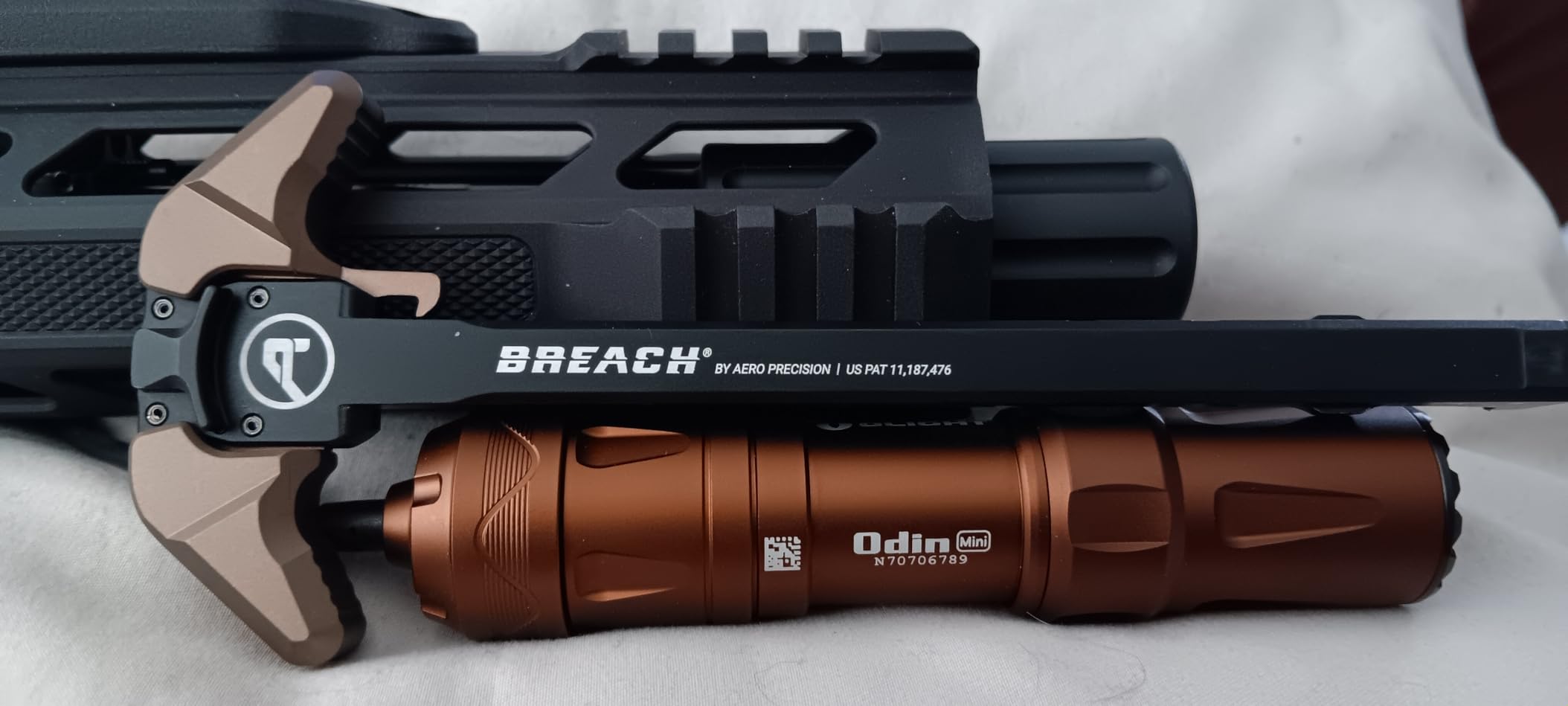 Odin Mini Ultra Compact 1250 Lumens Mlok Tactical Flashlight | 14,400 Candela, 240 Meters, Remote Pressure Switch, IPX8, Magnetic Charging, Slide Rail Mount for Hunting Outdoor Use customer photo 1