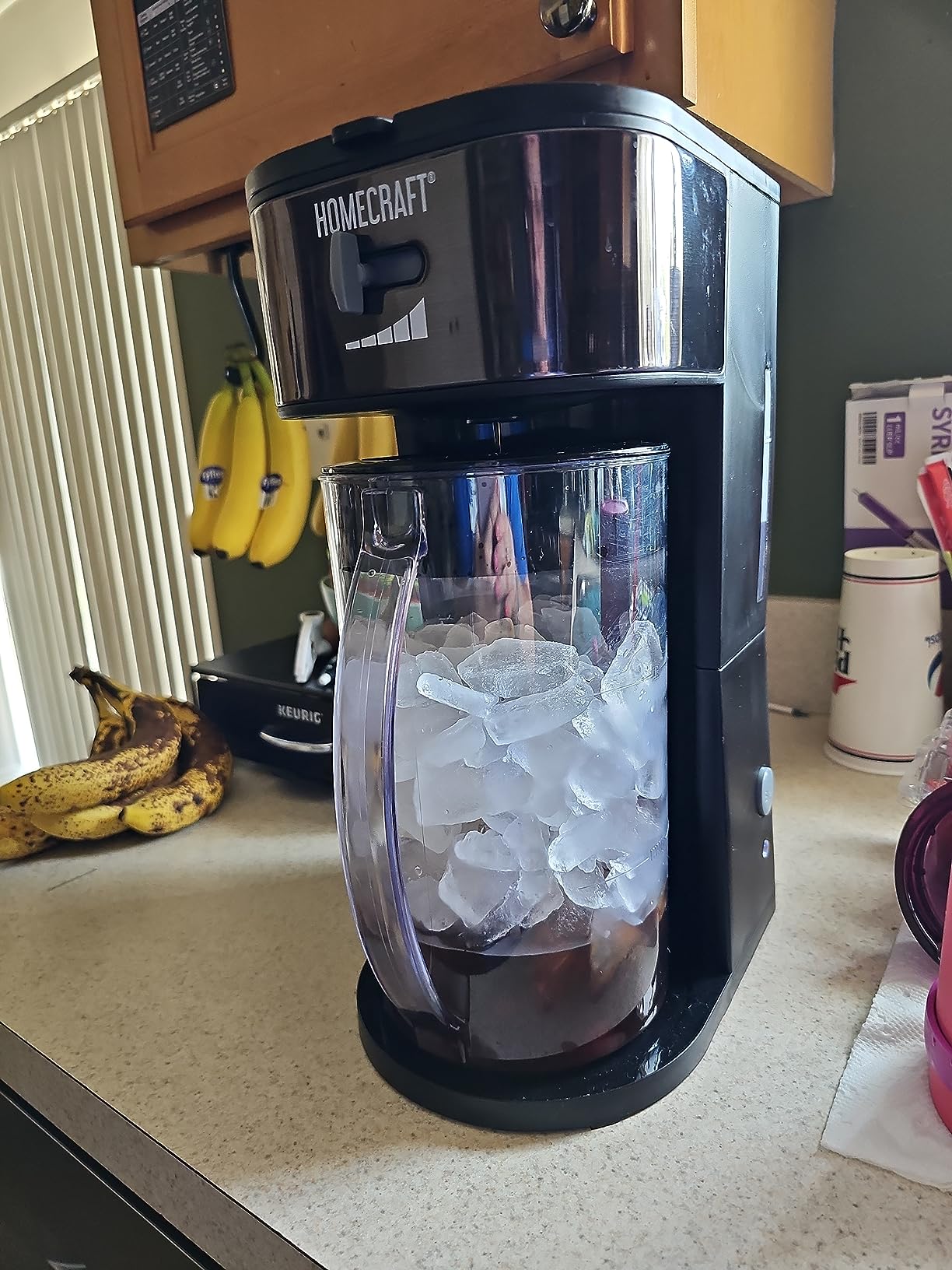 Homecraft 3-Quart Iced Coffee and Tea Maker with Filter Basket, Flavor Enhancer, Adjustable Brew Strength, Black customer photo 2