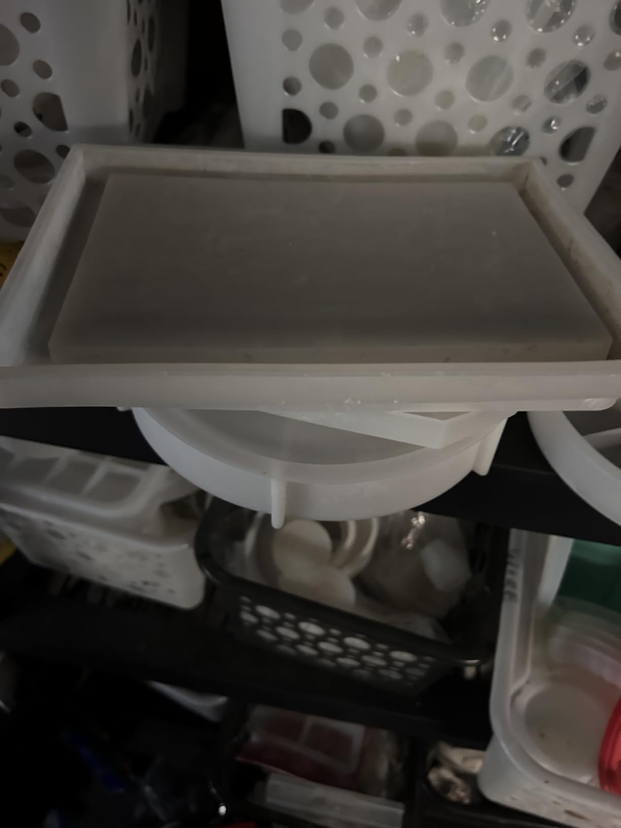 Tray Mold for Resin Silicone Tray Mold with Sides for Epoxy Resin, Shiny Surface & Durable 10.43x7.4x0.98 in customer photo 1