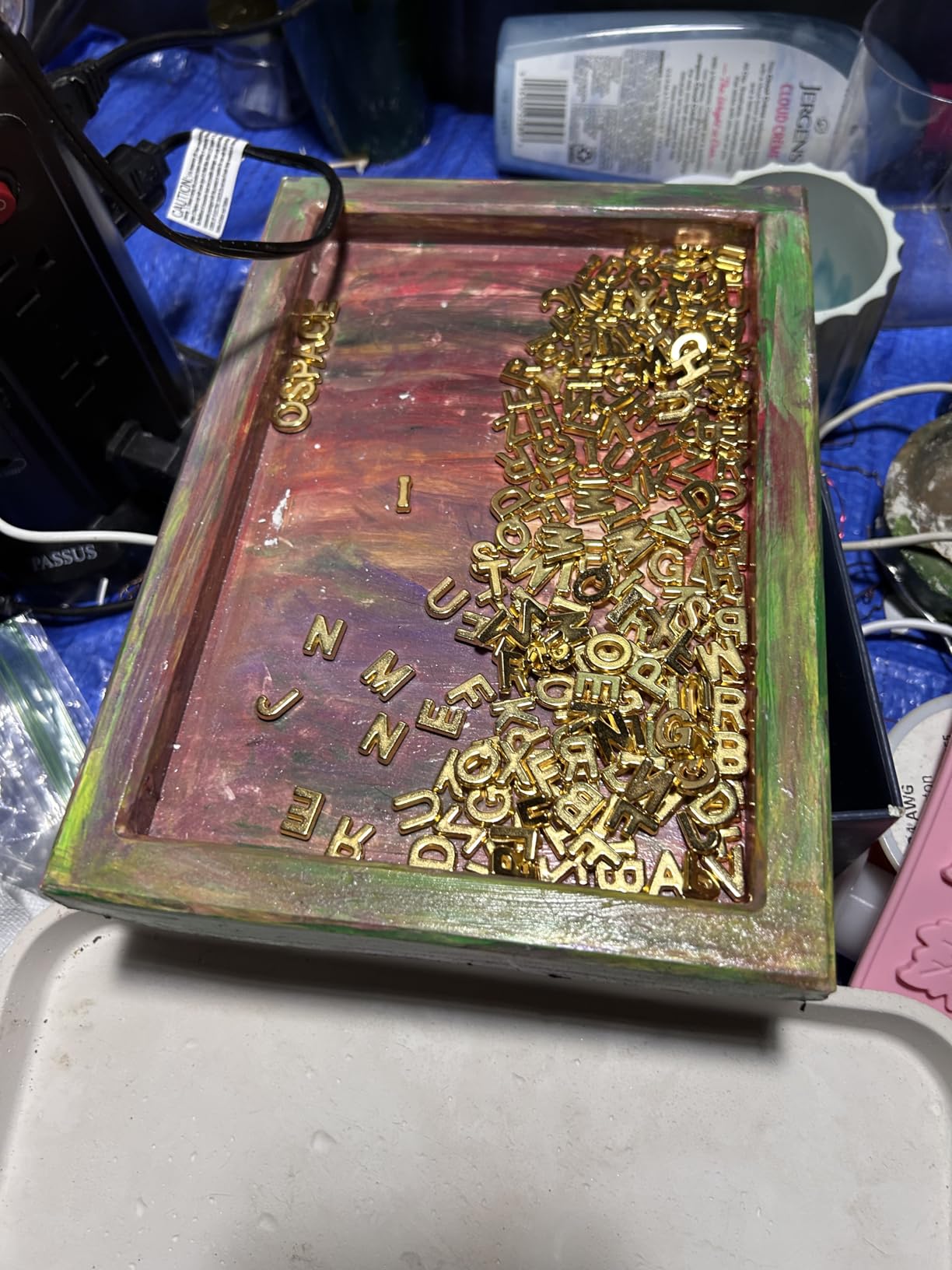 Tray Mold for Resin Silicone Tray Mold with Sides for Epoxy Resin, Shiny Surface & Durable 10.43x7.4x0.98 in customer photo 2