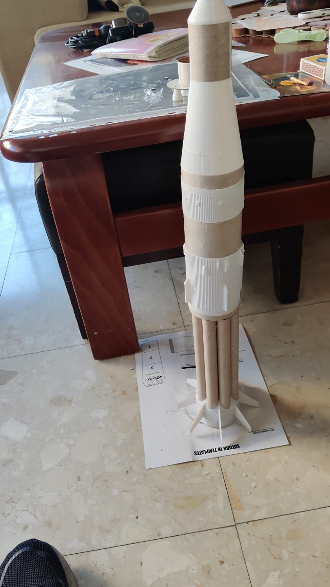 Estes Rockets Saturn 1B Flying Model Rocket Kit 7251 1:100 Scale Master Level, Multi customer photo 2