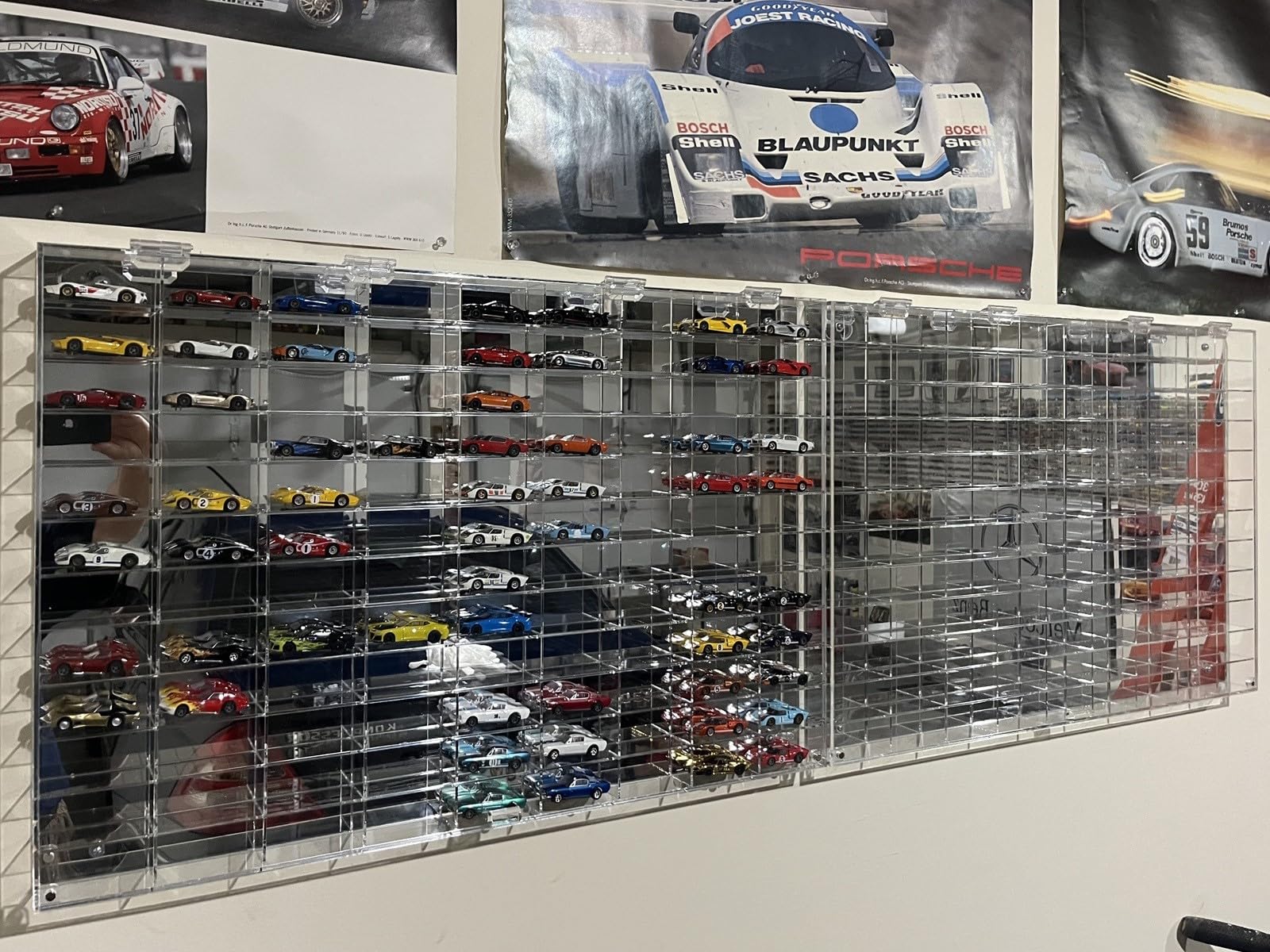 DisplayGifts 108-Slot Wall Cabinet for 1:64 Scale Diecast Cars customer photo 2
