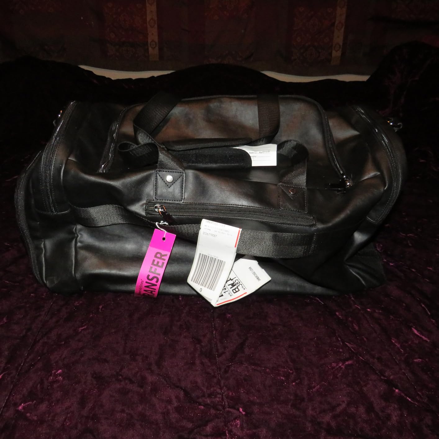 Leather Travel Bag with Shoe Pouch, Weekender Overnight Bag Waterproof Leather Large Carry On Bag Travel Tote Duffel Bag for Men or Women-Brown customer photo 1