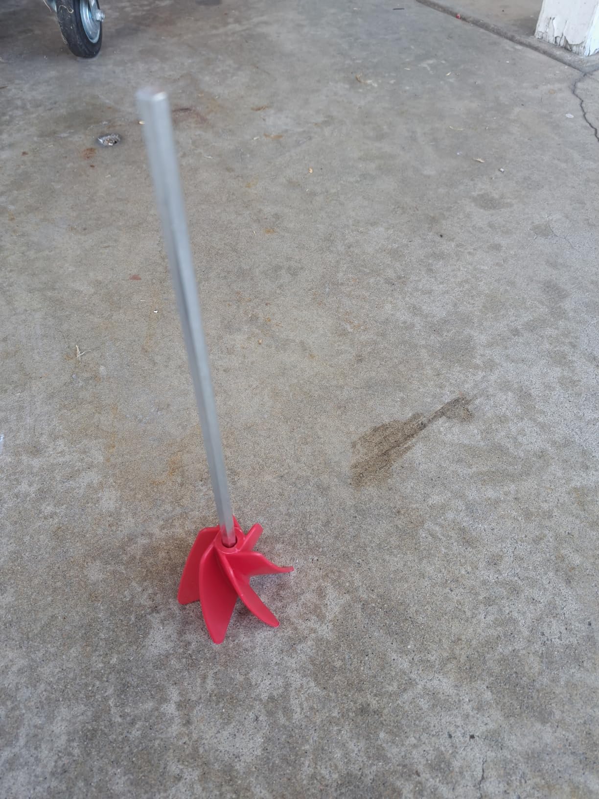 Edward Tools Paint Mixer Drill Attachment - Helix Mixer for 1 Gallon of Paint Epoxy, Resin, Silicone - Consistent Even Flow Stirrer Paddle - Works with all 3/8