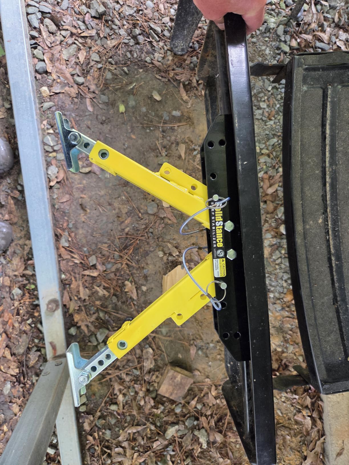 Lippert Solid Stance RV Step Stabilizer Kit for 5th Wheels, Travel Trailers and Motorhomes | Fits Double and Triple Steel Radius and Alumi-Tread Steps, Dual Adjustable Legs, Permanent Mount, 15-20 Minute Installation customer photo 1