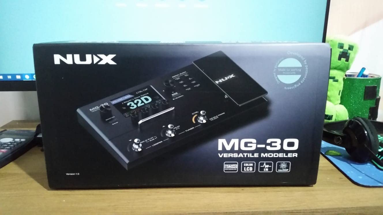 NUX MG-30 Guitar Multi-Effects Pedal Guitar/Bass/Acoustic Amp Modeling Processor, IR Loader, White-Box Algorithm, EFX Routing, 4
