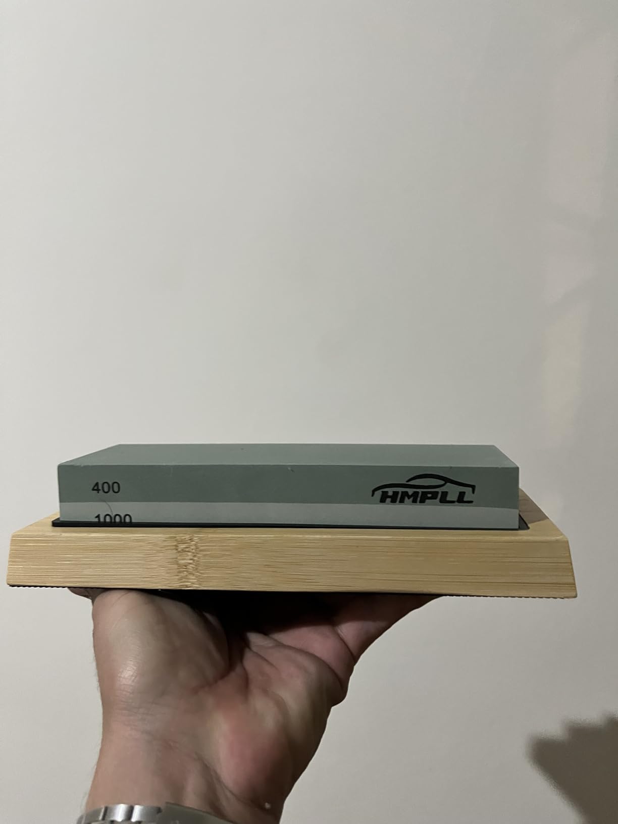 HMPLL Knife Sharpening Stone Set, Professional Whetstone 4 Side Grit 400/1000 3000/8000, Whetstone Knife Sharpener Stone Set Include Non-slip Base, Leather Strop, Flattening Stone & Angle Guide customer photo 1