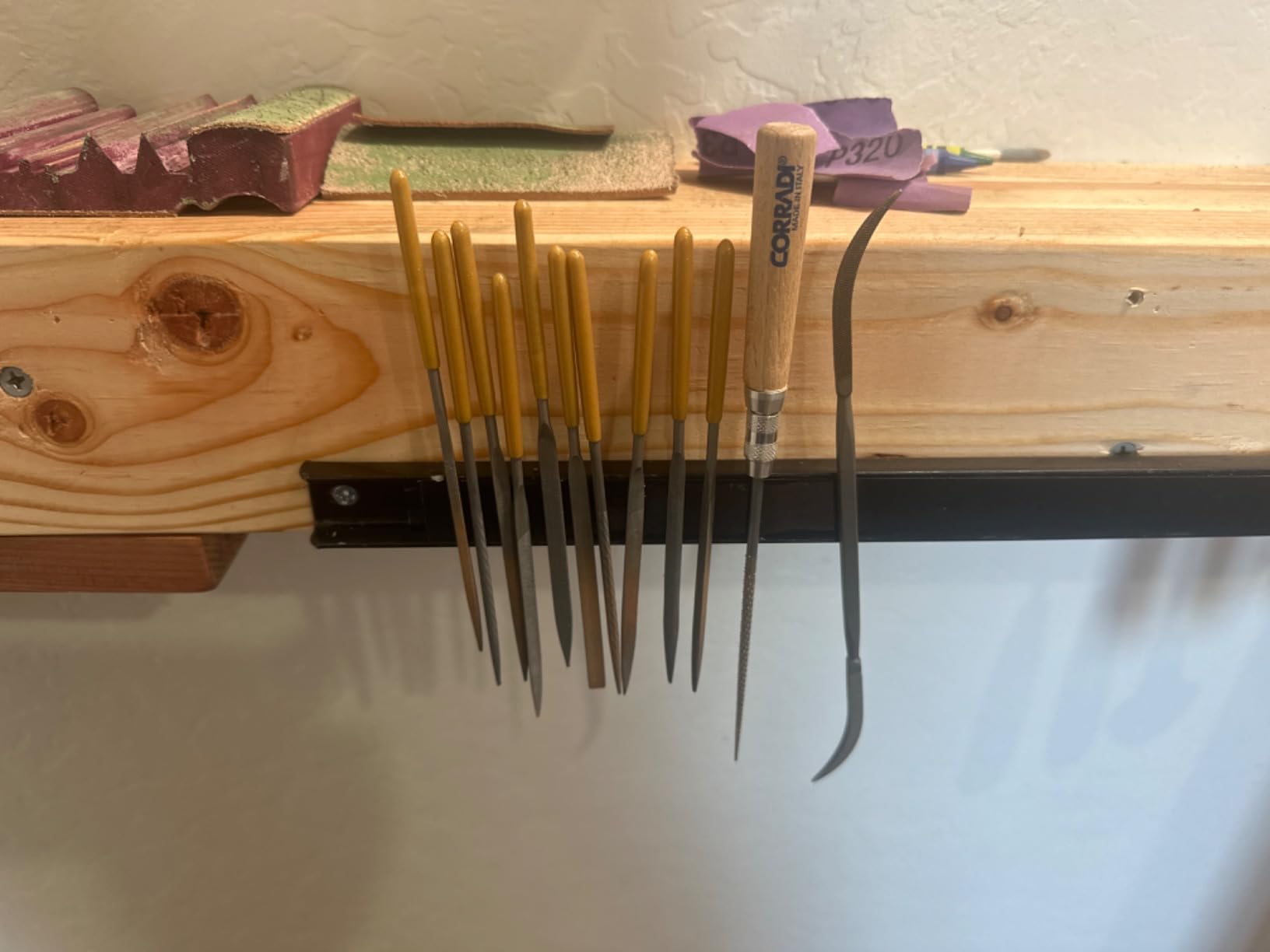 10Pcs Needle File Set, Needle Files Grade T12 Forged Steel, Compat Small File Set for Metal, Wood and Plastic. Needle Files with Convenient Synthetic Leather Storage Case. customer photo 2