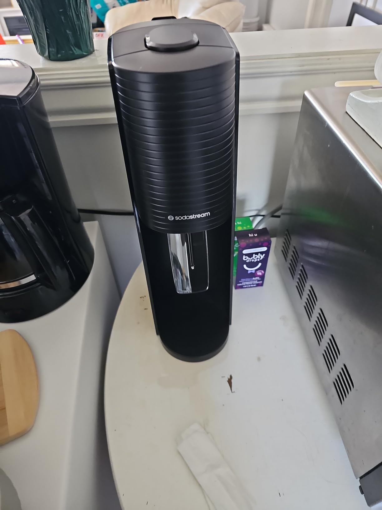 SodaStream TERRA Sparkling Water Maker, Value Bundle, CQC CO2 System, Includes 2 Quick Connect 60L CO2 Cylinders, 3 Dishwasher Safe BPA Free Bottles, 2 bubly Flavor Drops, Make your own Pepsi, Black customer photo 1